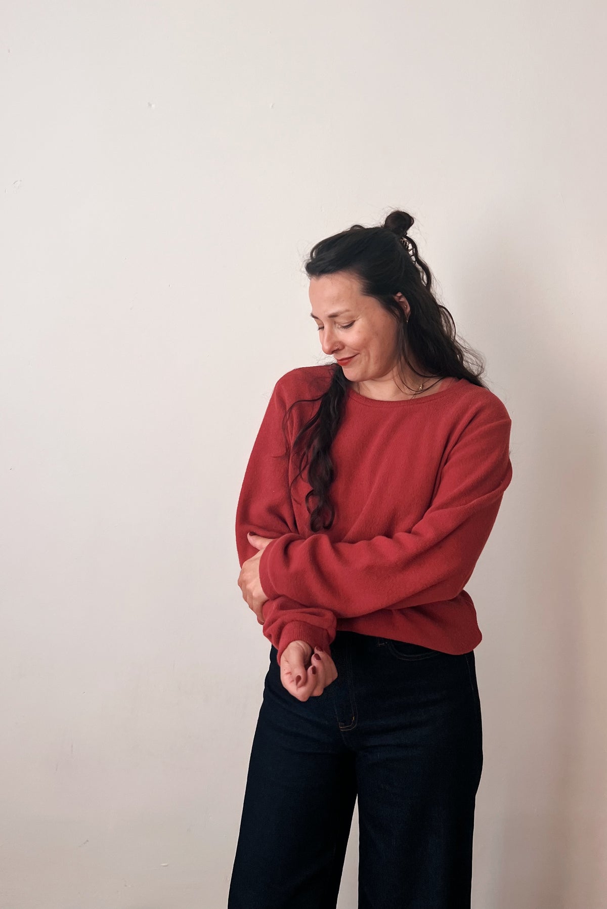 Knitted Sweater Mia - Brick Red