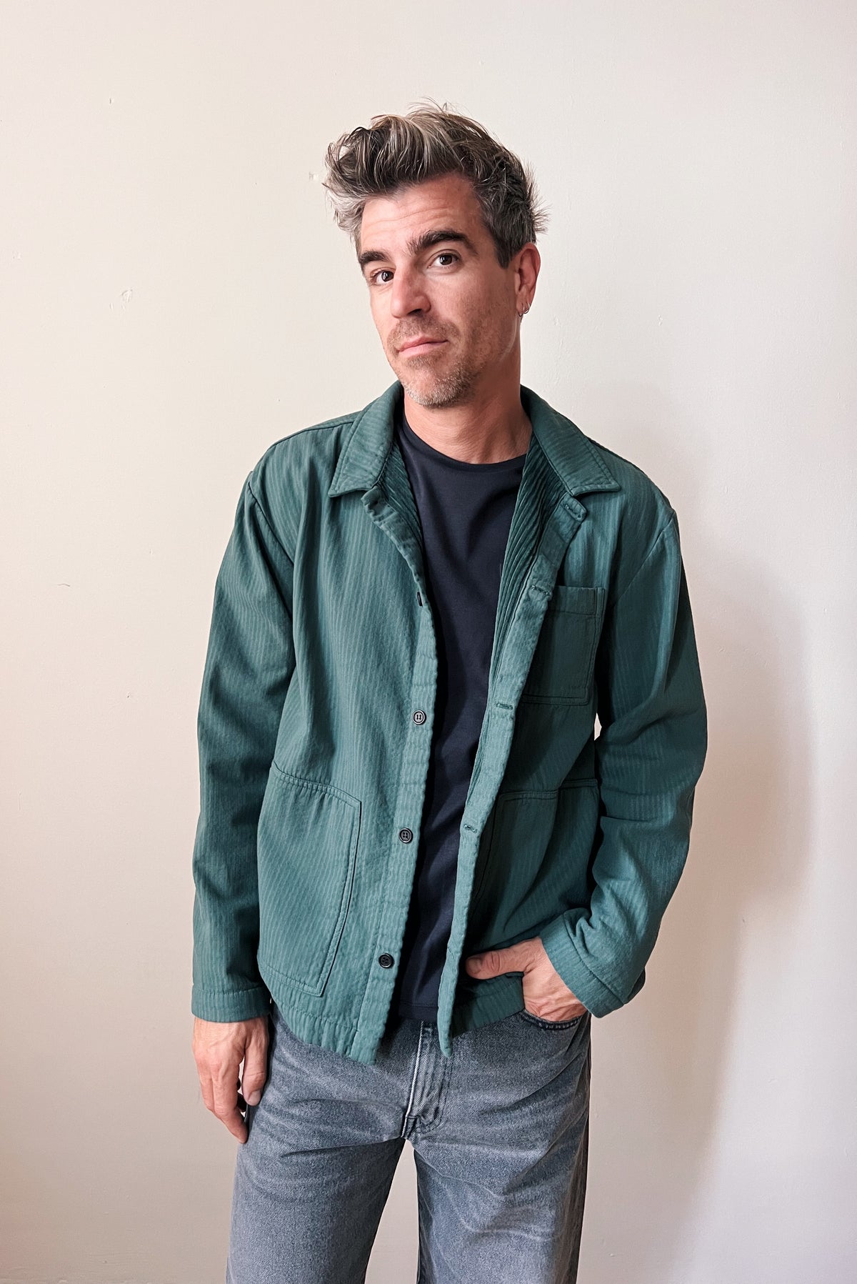 Longsleeve Ben - Charcoal Rib