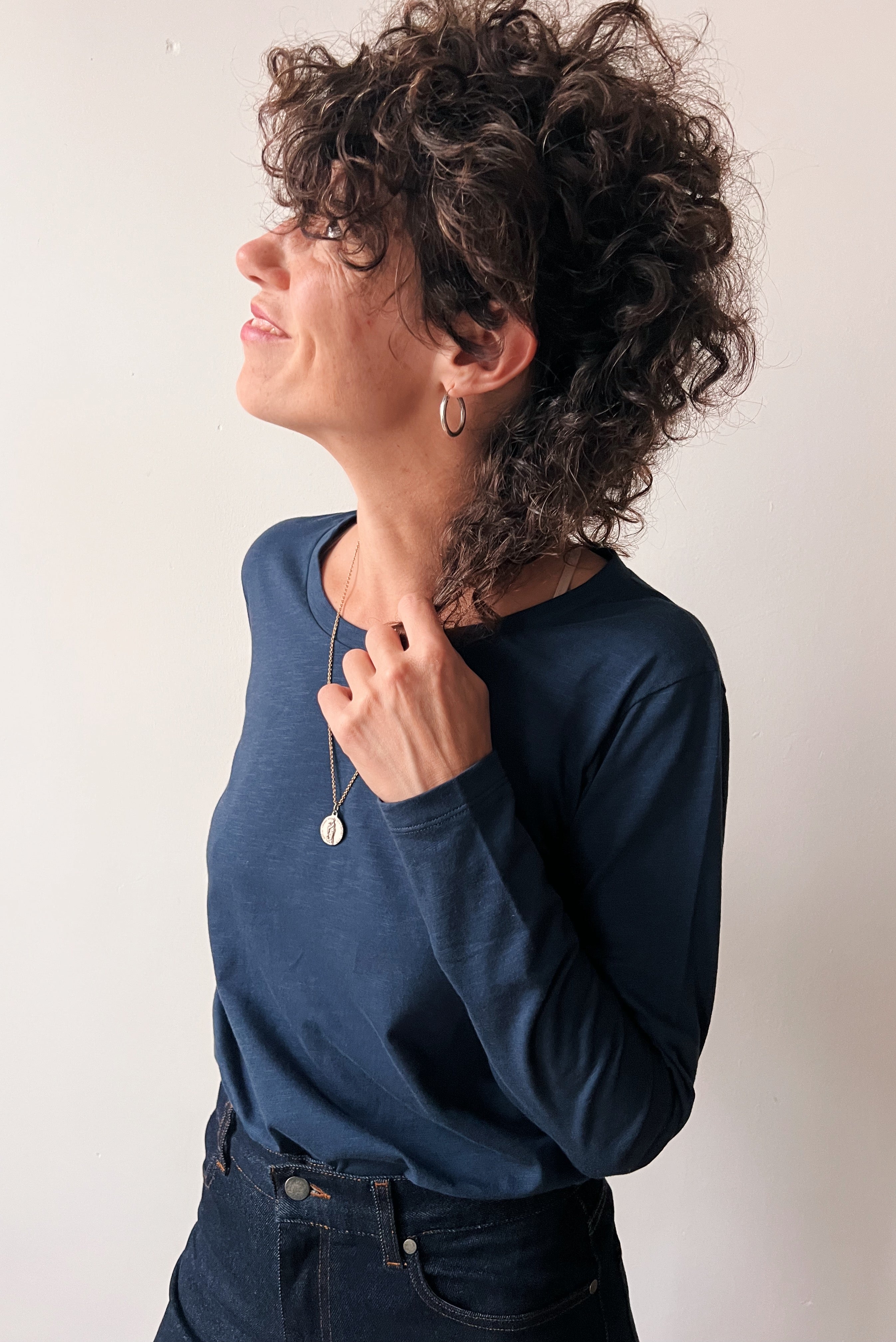 Longsleeve Jula - Indigo Flamé