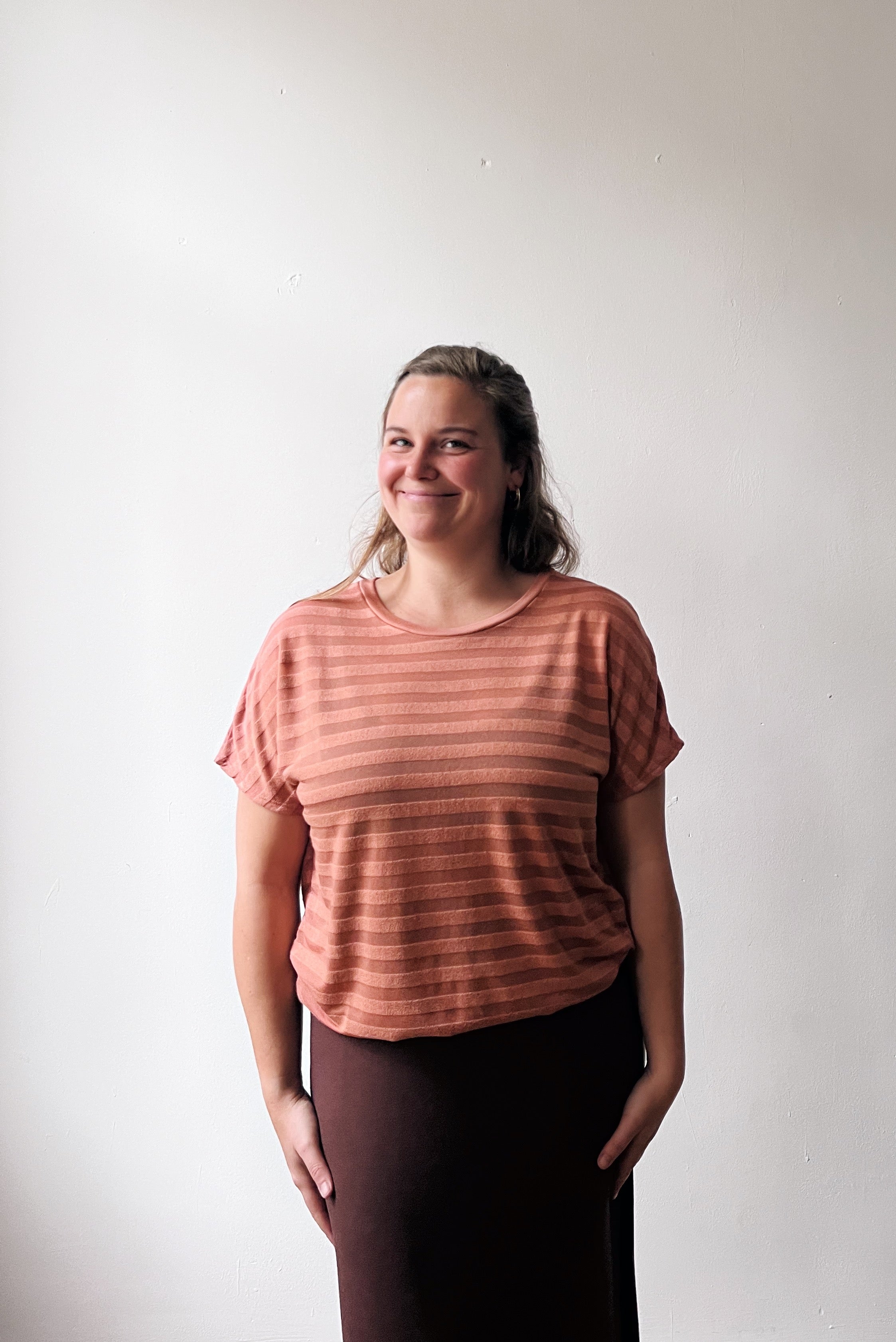 Shortsleeve Sweater Lucia - Dahlia Stripes