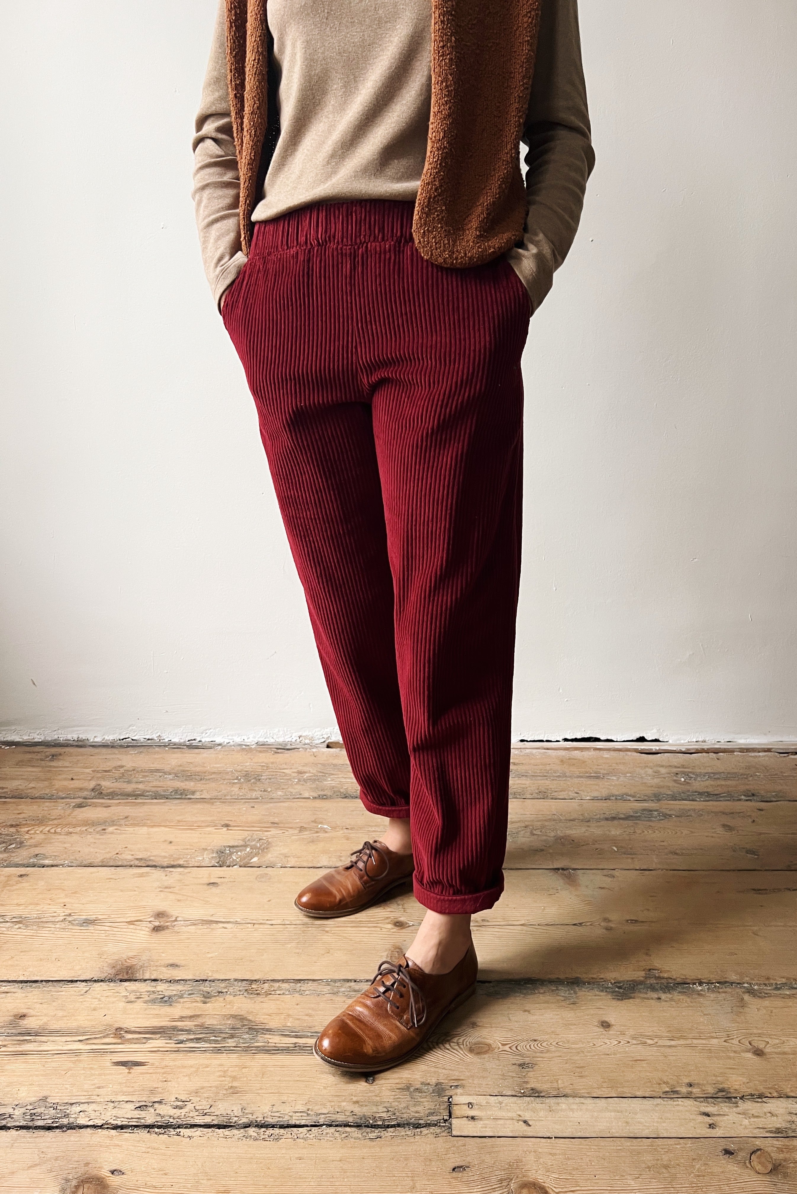 Pants May - Corduroy - Pomegranate