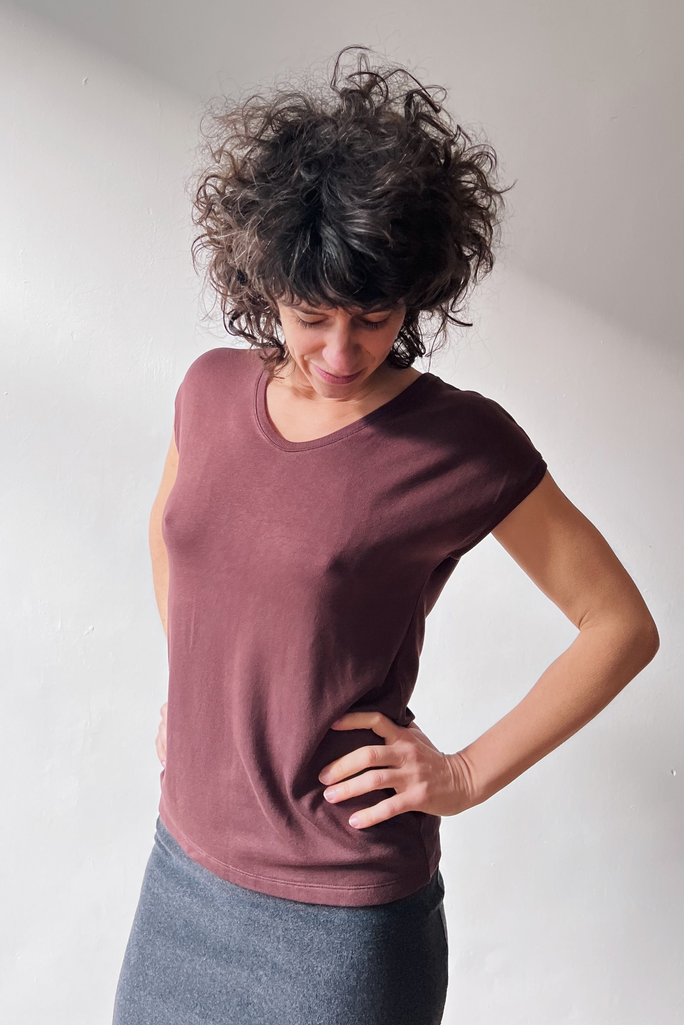 T-Shirt Esmé - Aubergine