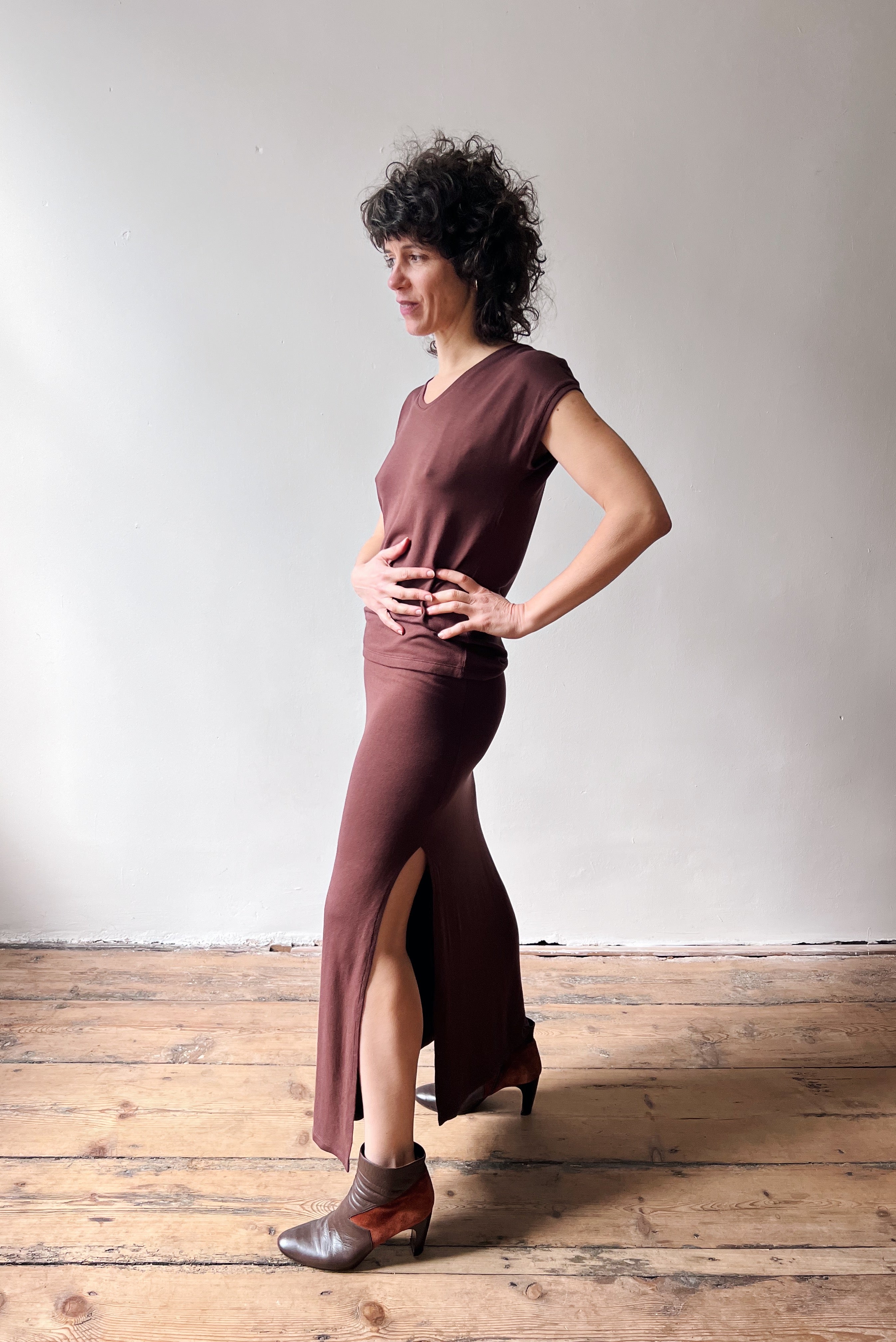 Skirt Lily - Aubergine