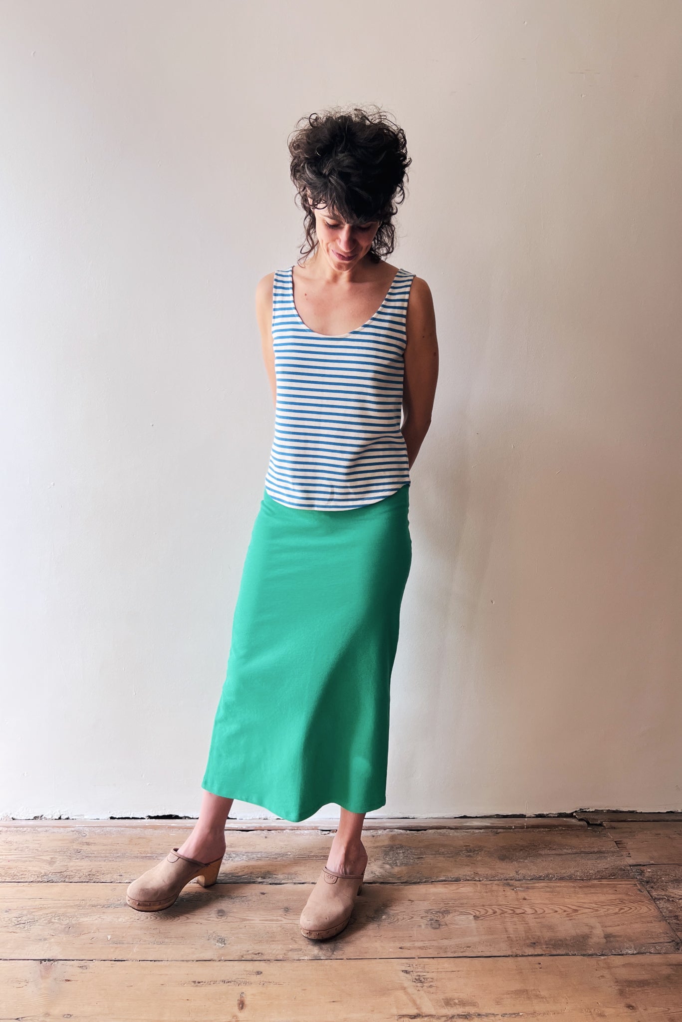 Top Zoë - Bright Blue Stripes
