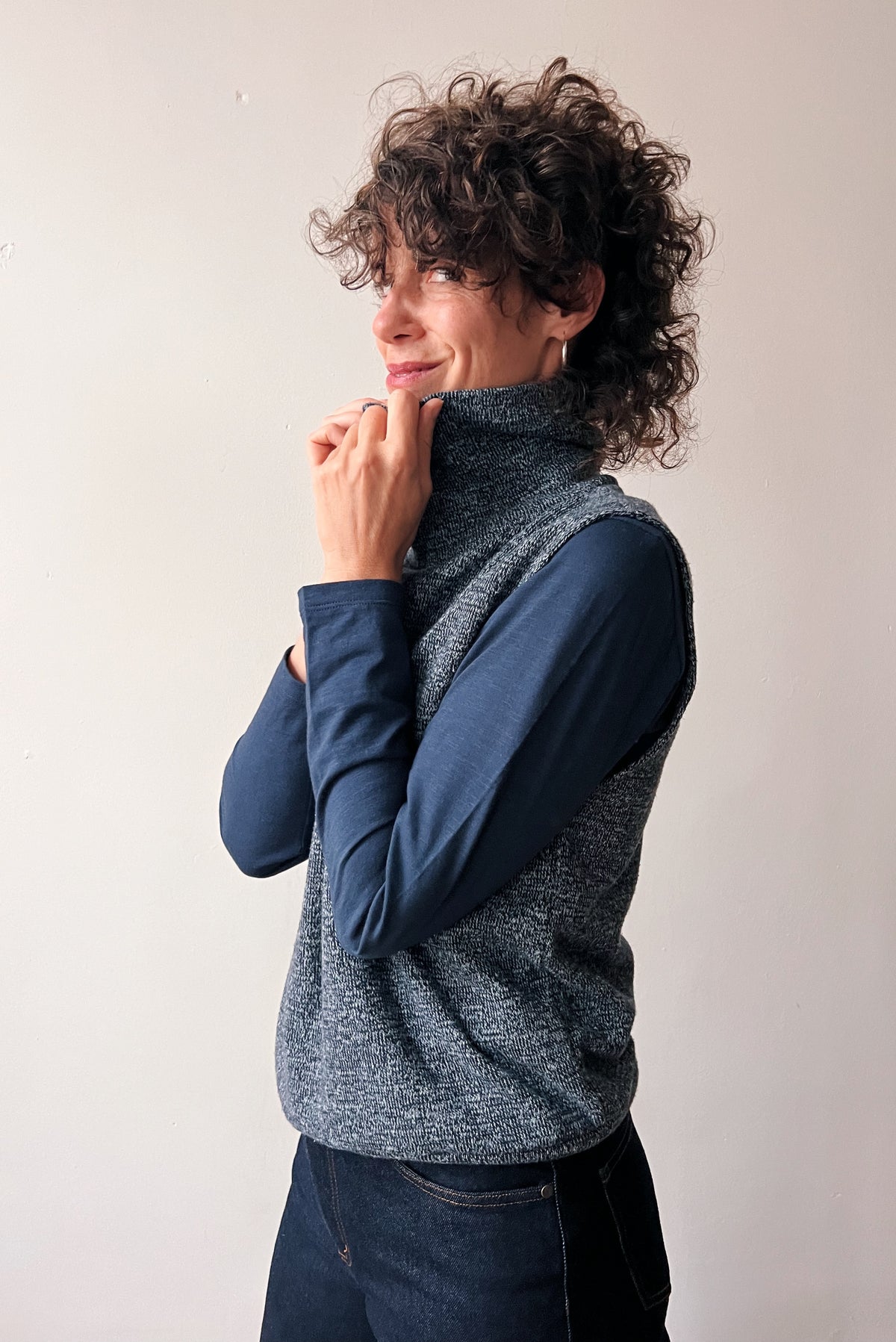 Freya Grey Blue Melange x Jula Indigo