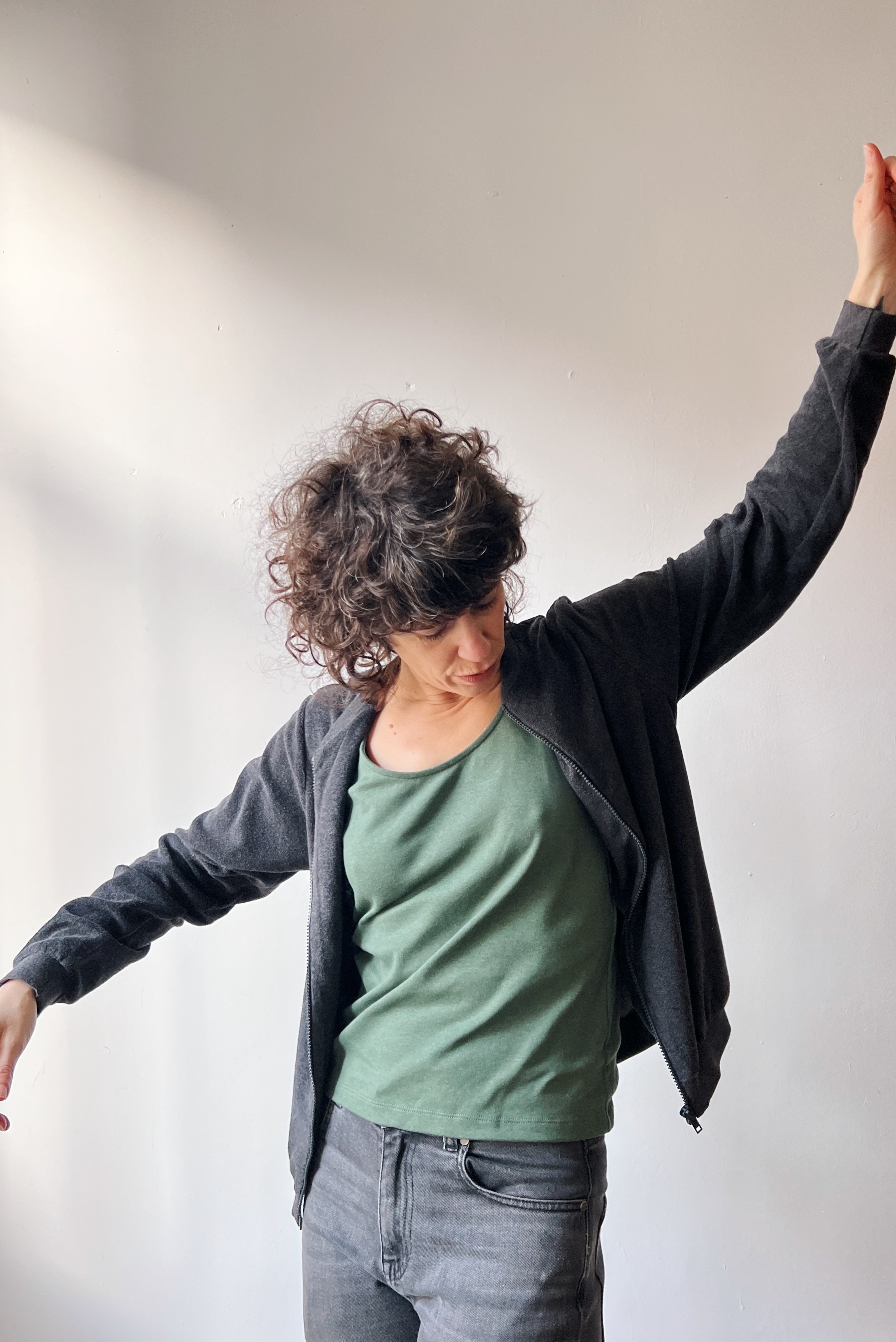 Top Sanchi - Olive Rib