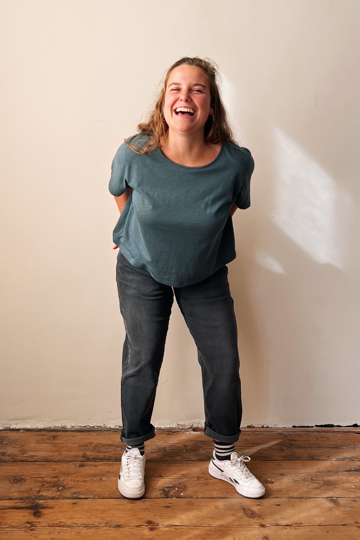 Jeans Berley Washed Black x Kate Deep Sage Flamé