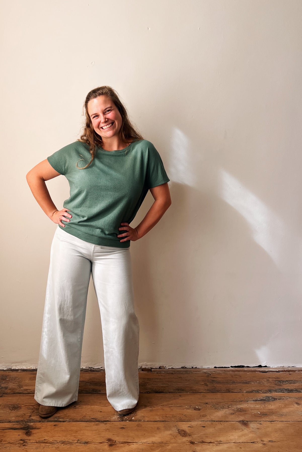 Lucia Soft Sage x Jeans Robin Water Blue