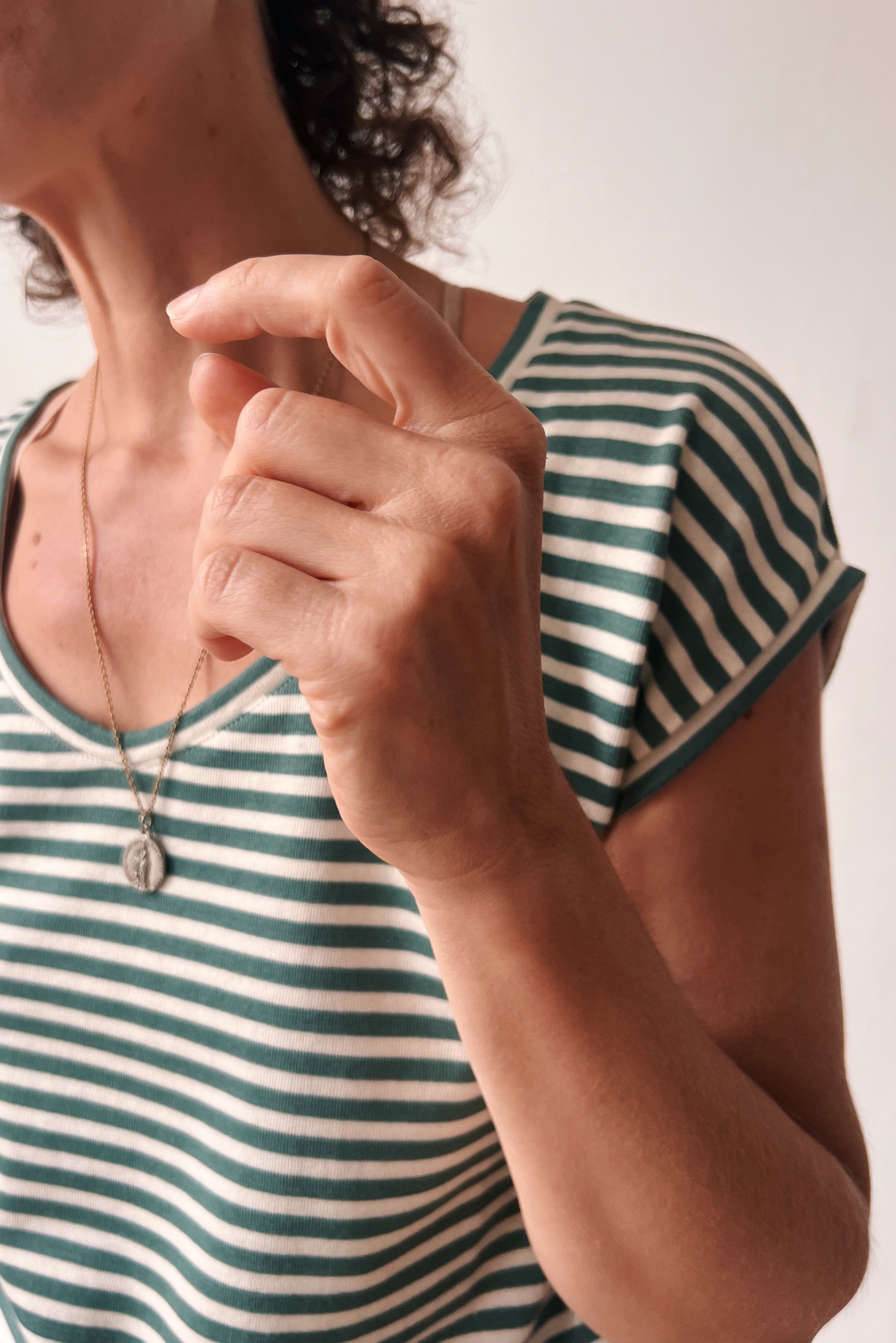 T-Shirt Estée - Sage Stripes