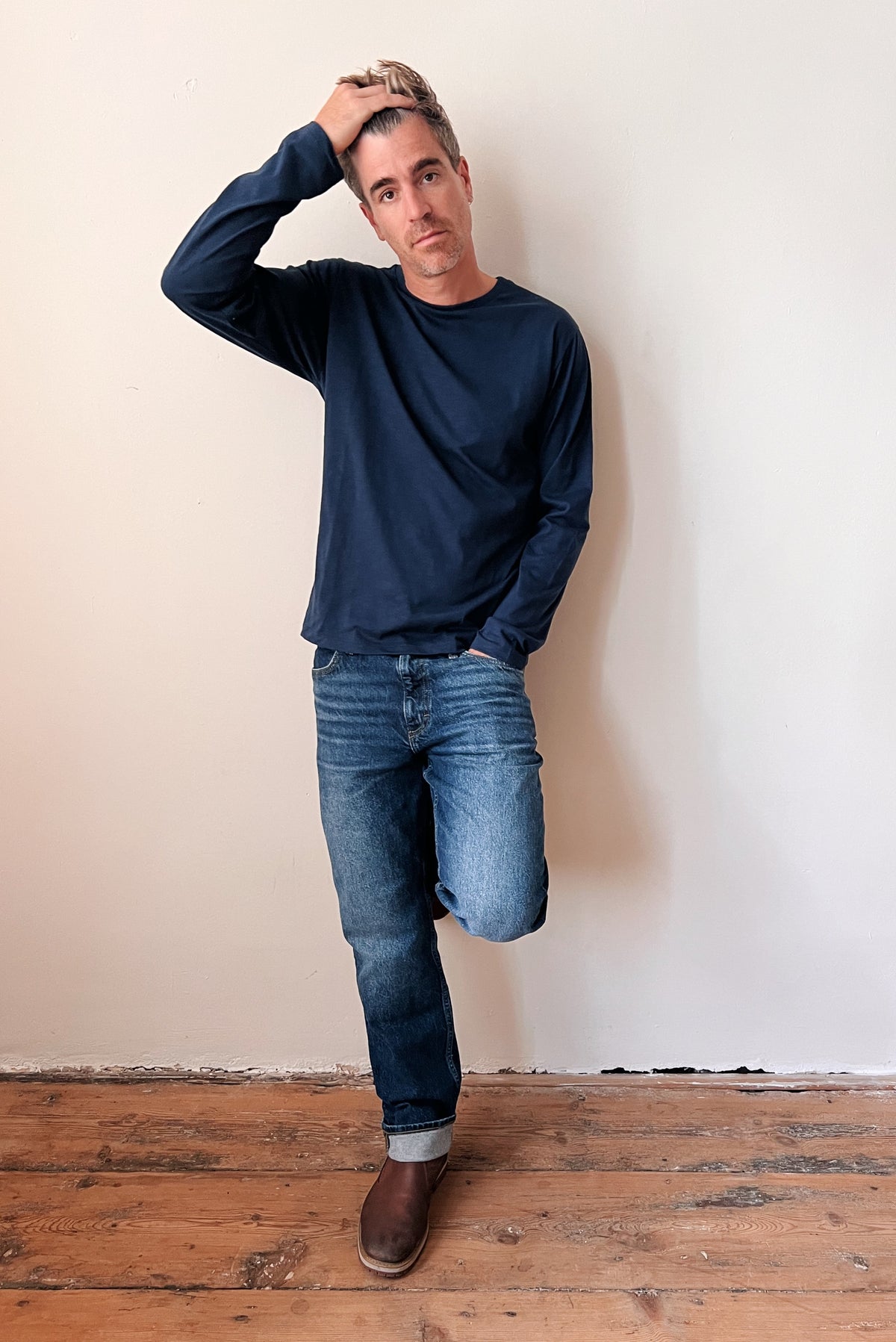 Longsleeve Ben - Indigo Flamé