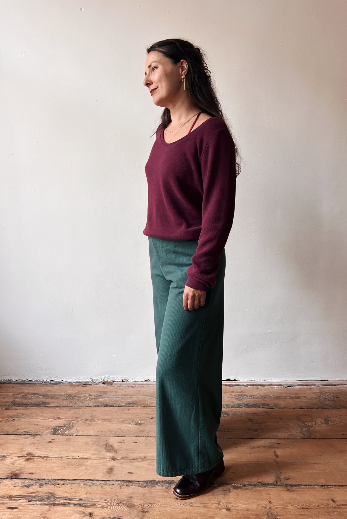 Knitted Sweater Fara - Aubergine