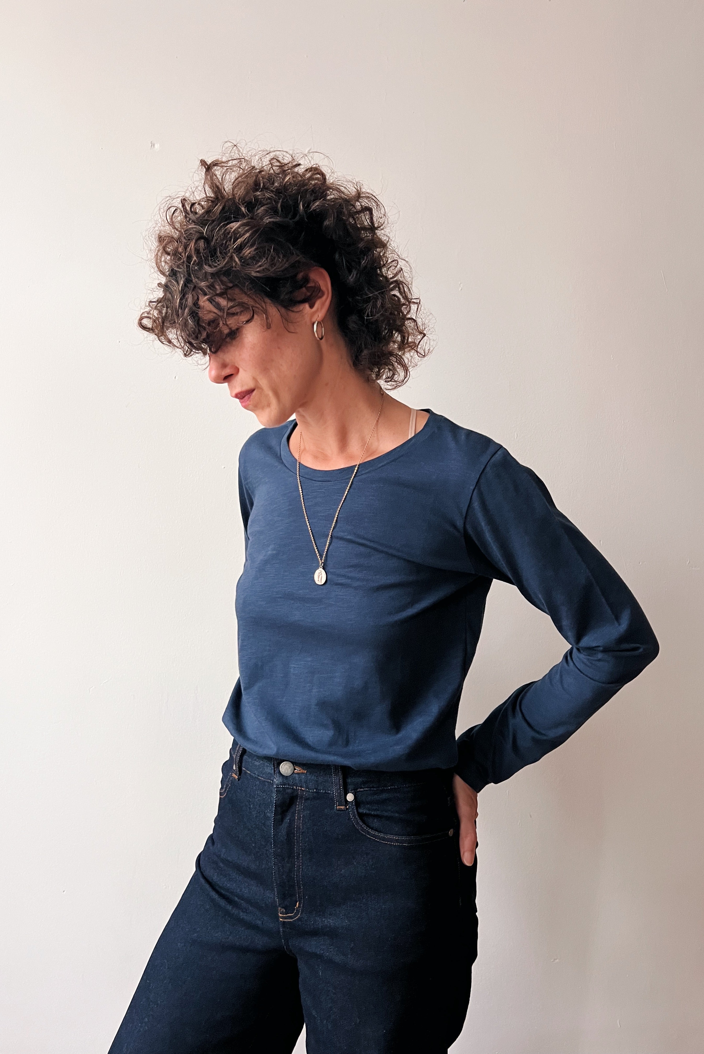 Longsleeve Jula - Indigo Flamé