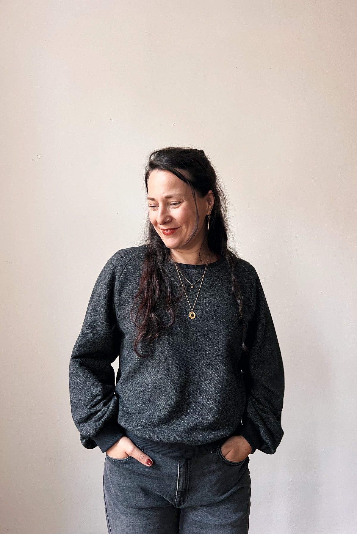 Sweater Edna - Dark Grey Melange