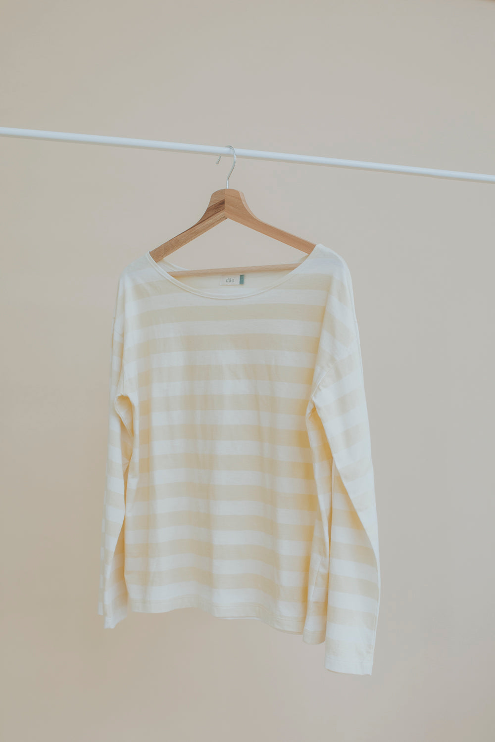 the dão store - Long Sleeve Audrey - Vanilla Stripes - T-shirts | Tops