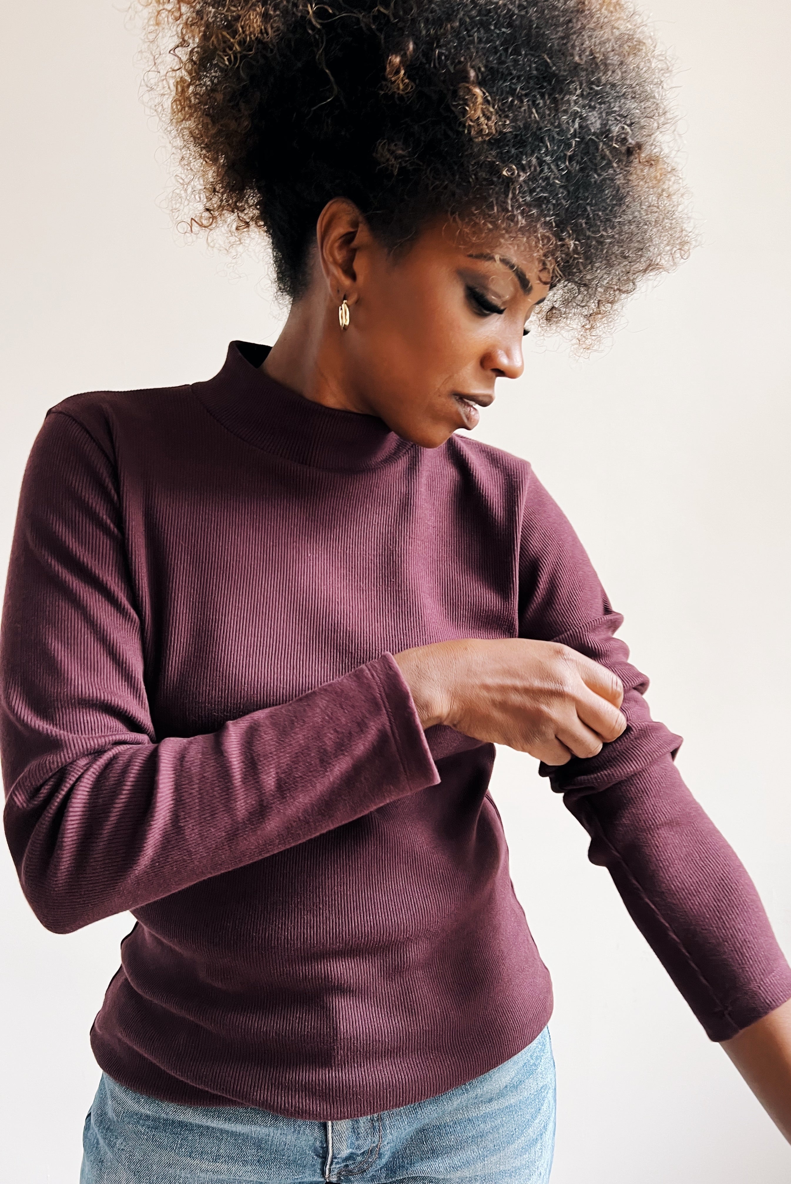 the dão store - Turtleneck - Aubergine - T-shirts | Tops