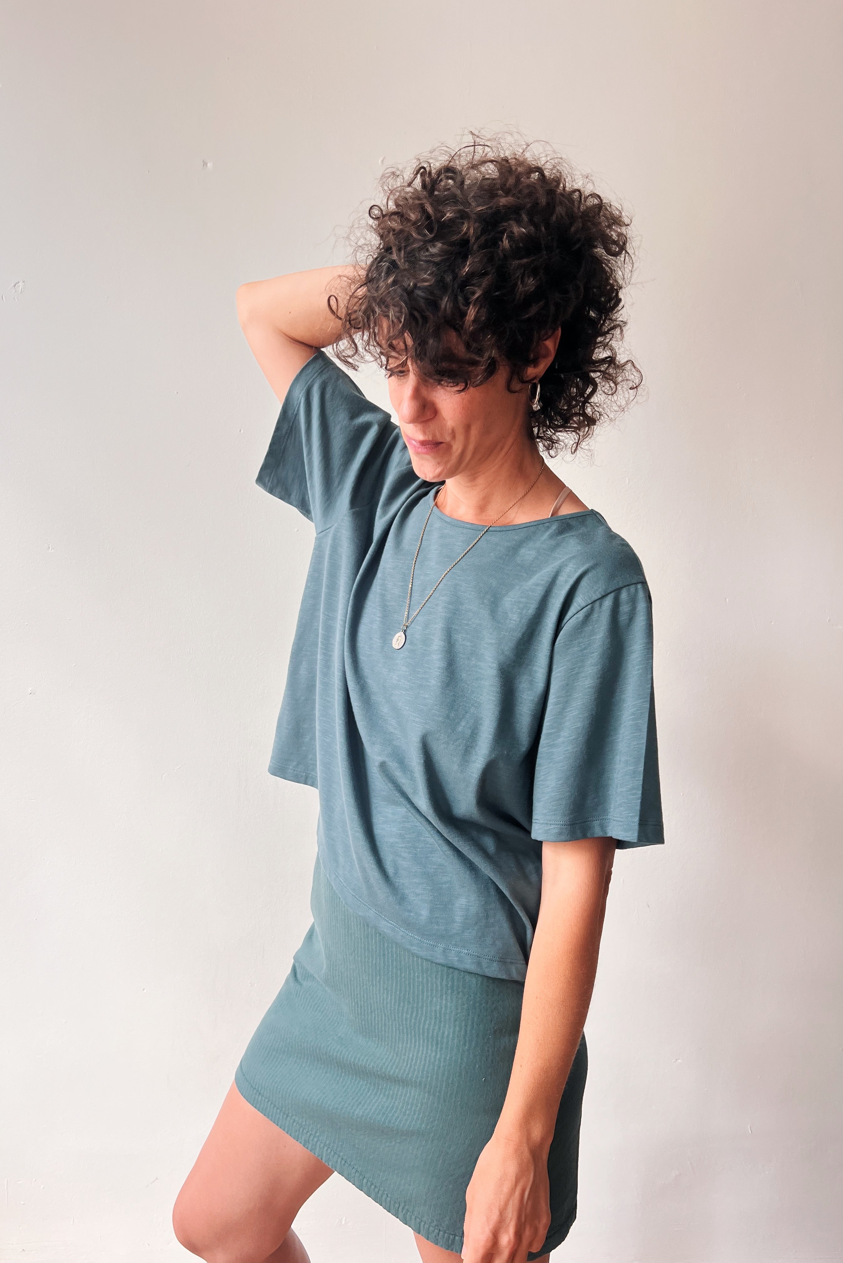Top Kate - Deep Sage Flamé