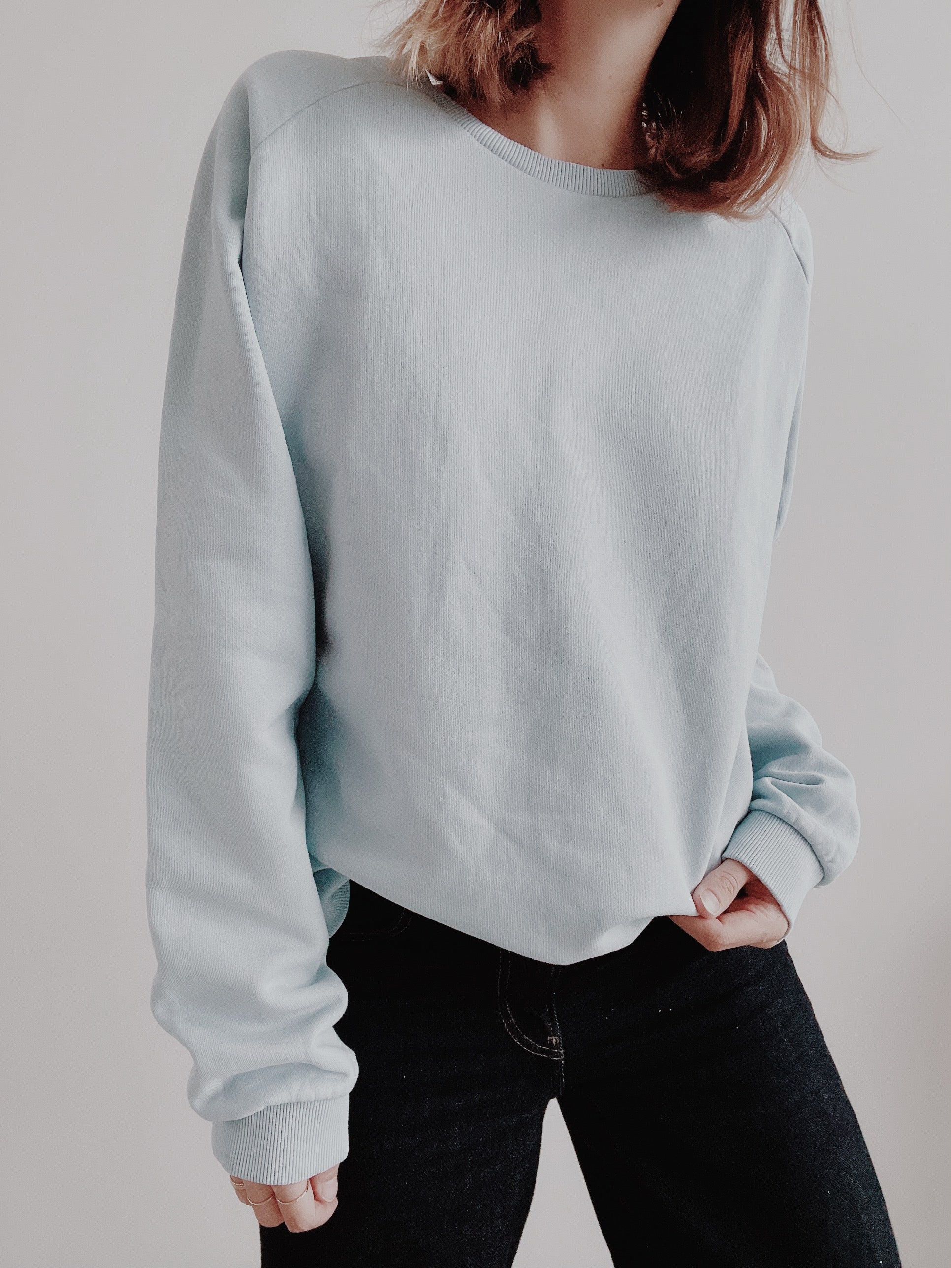 the dão store - [dao x eva] Raglan Sweater Jo - Sunny Sky Blue - Sweaters | Hoodies