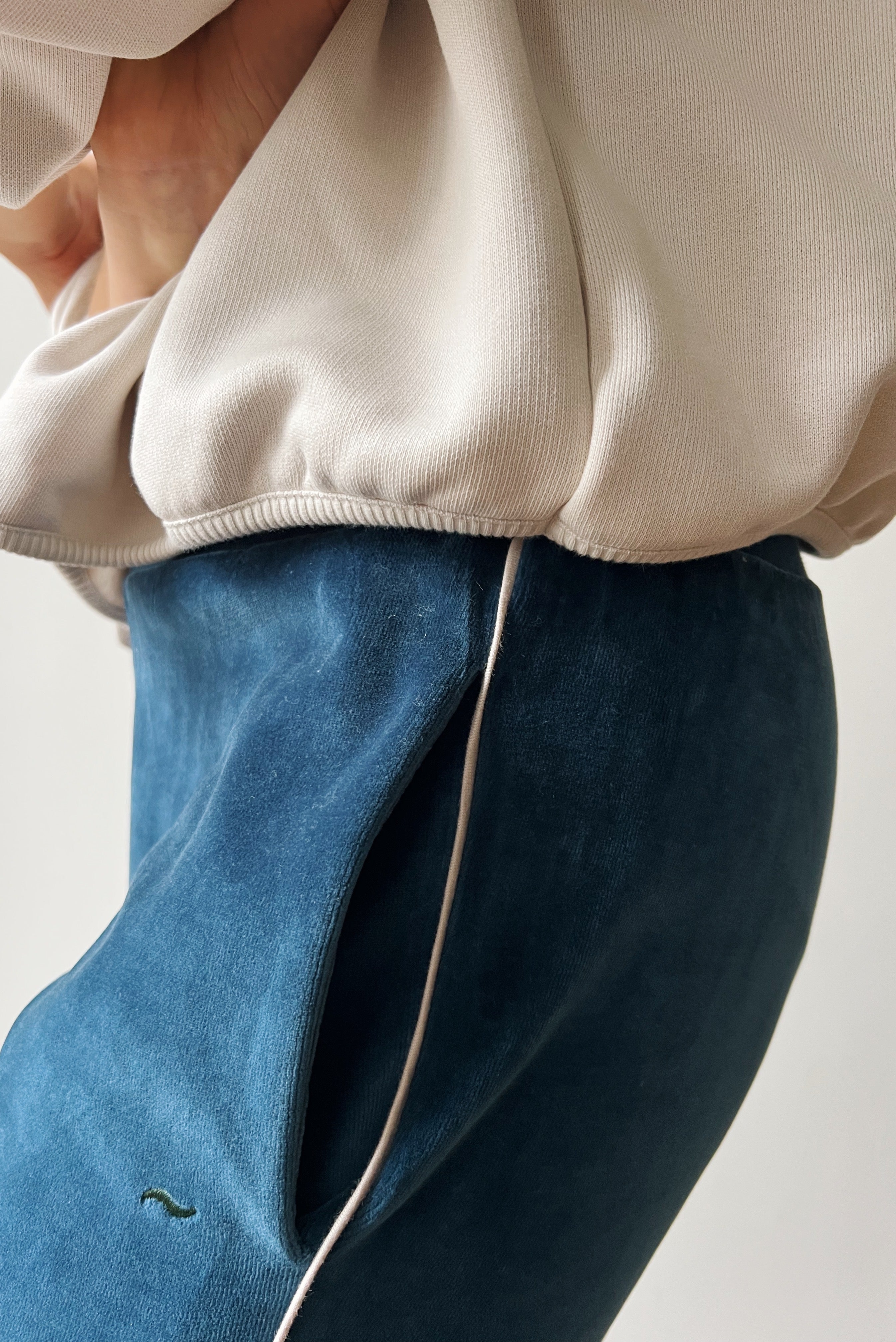 Pants Nicky - Ocean Velvet