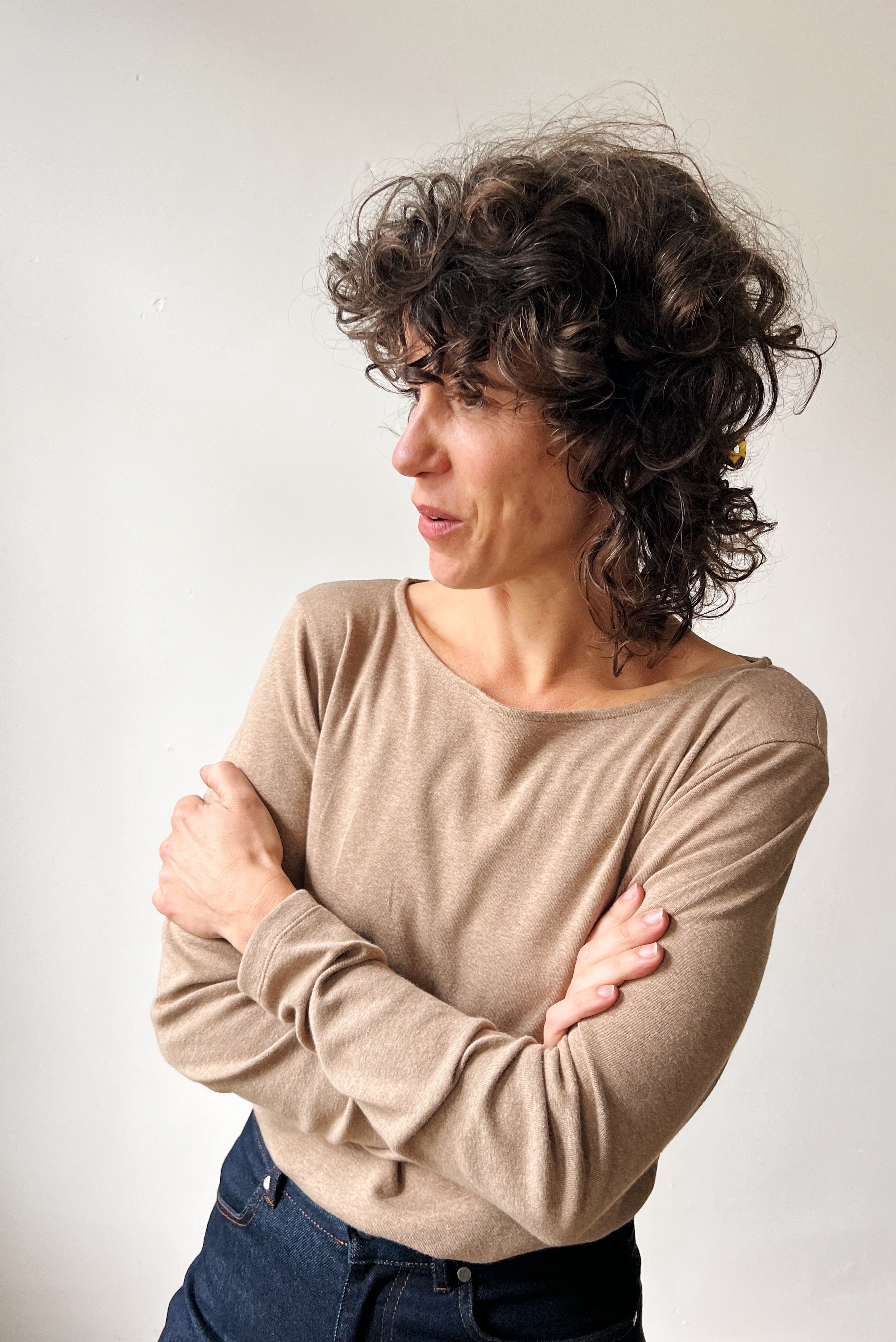 Longsleeve Ida - Café au Lait