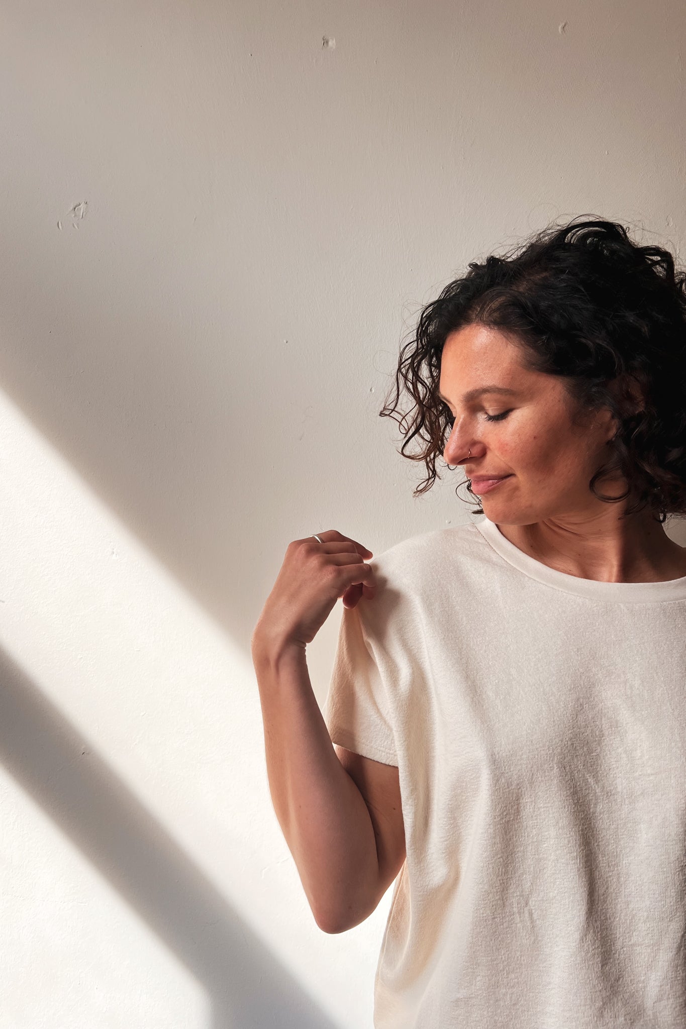 Shortsleeve Sweater Lucia - Oat