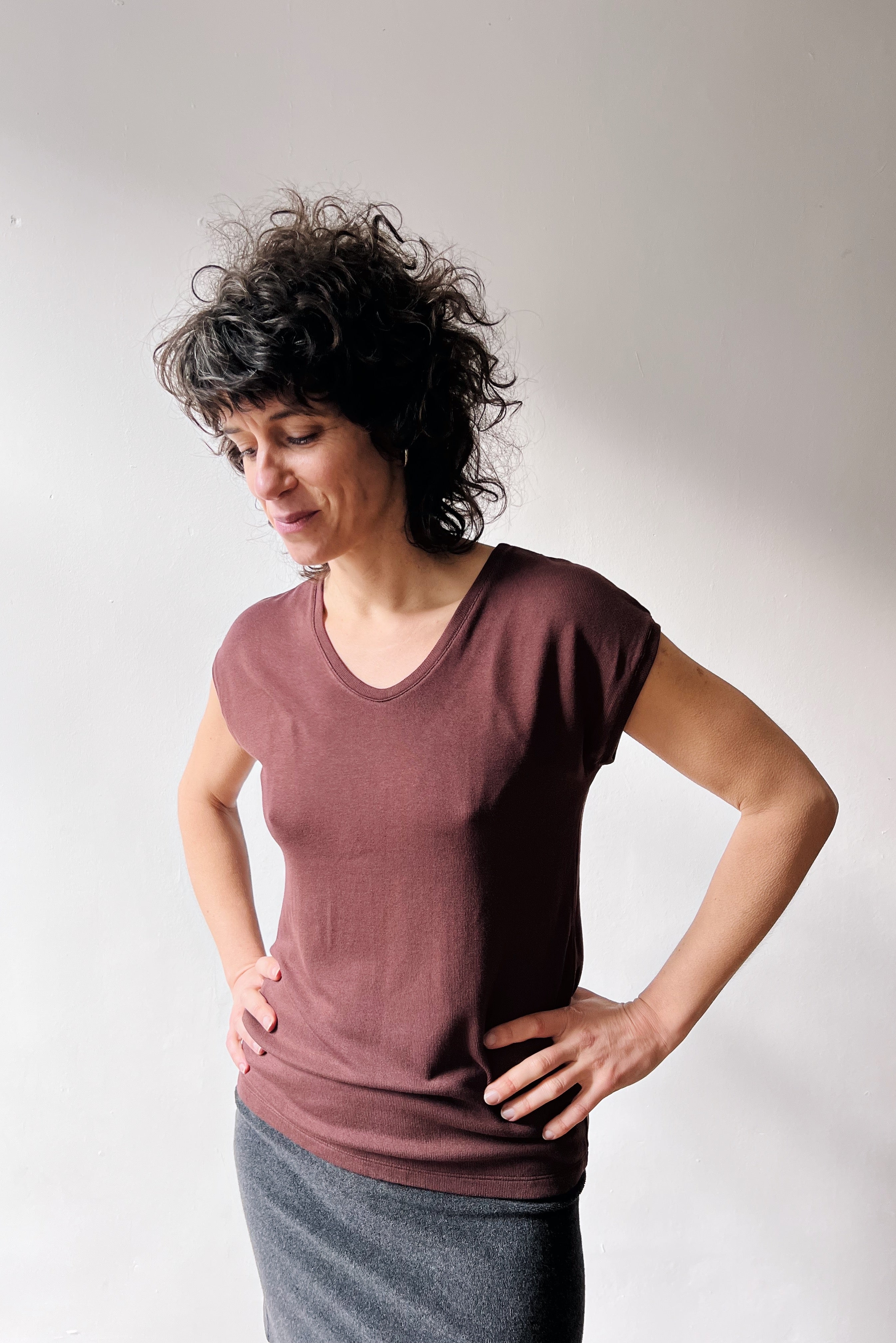 T-Shirt Esmé - Aubergine