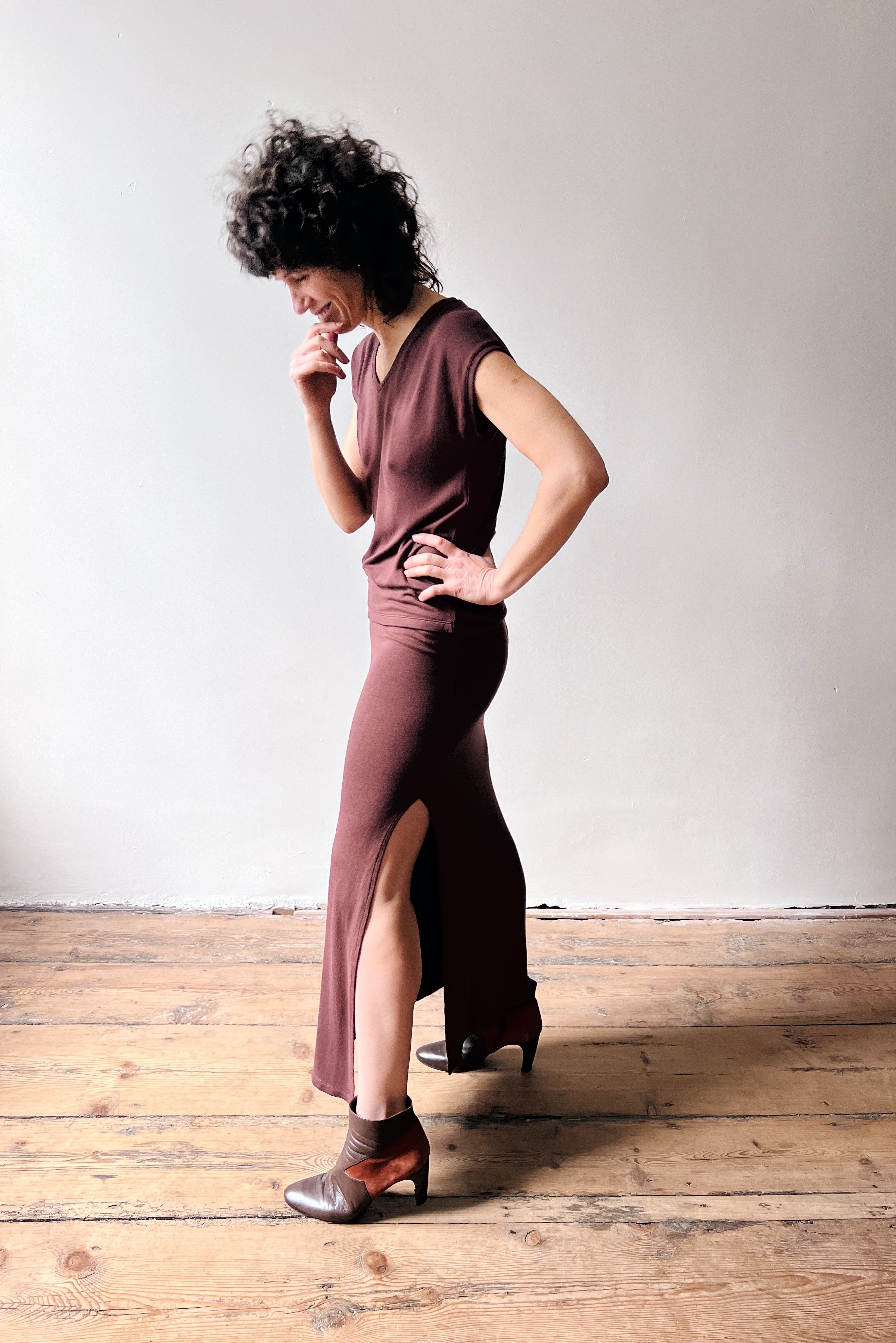 Skirt Lily - Aubergine