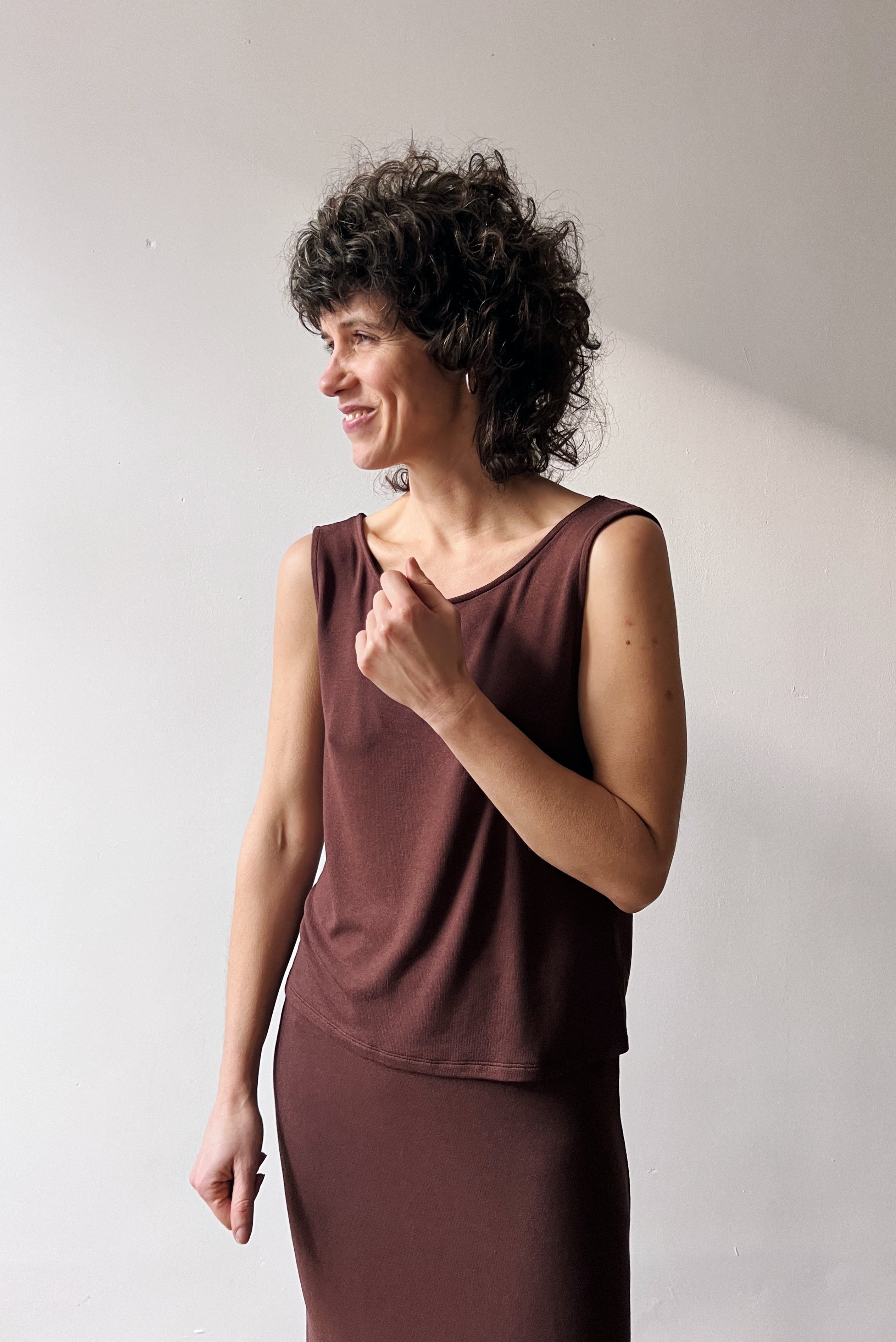Top Kay - Aubergine