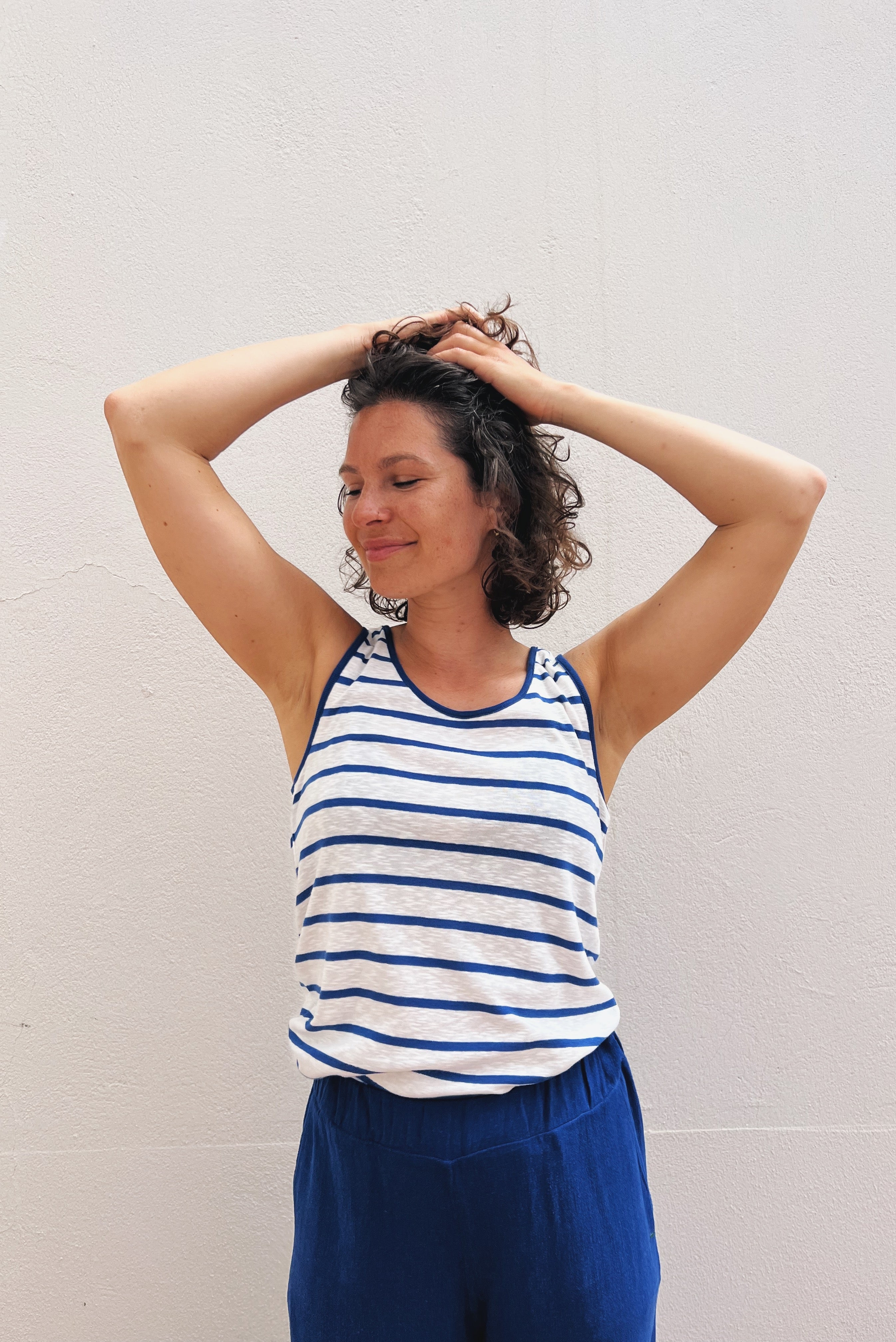 Top Suri - Royal Blue Stripes