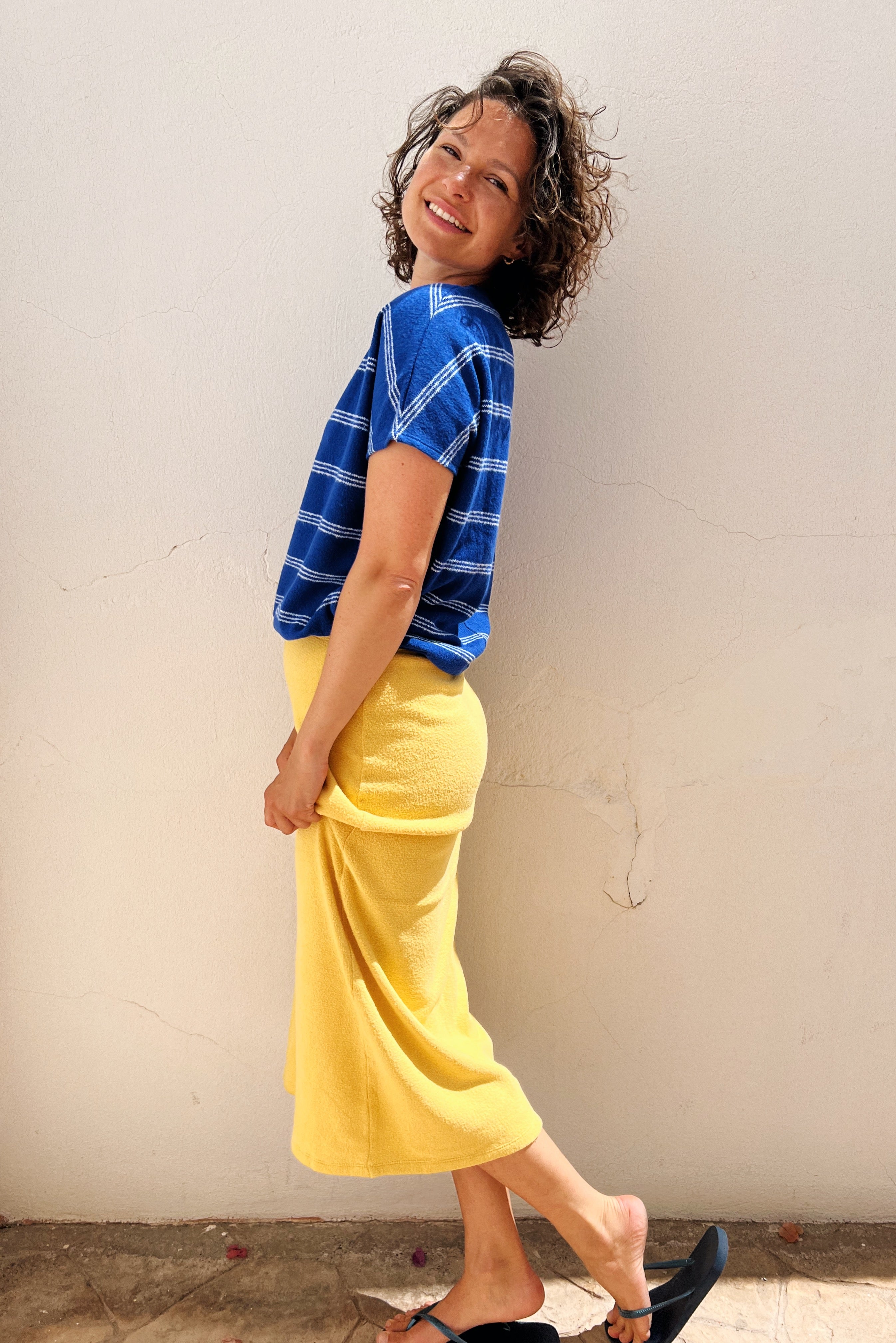 Knitted Skirt Elly - Sunflower