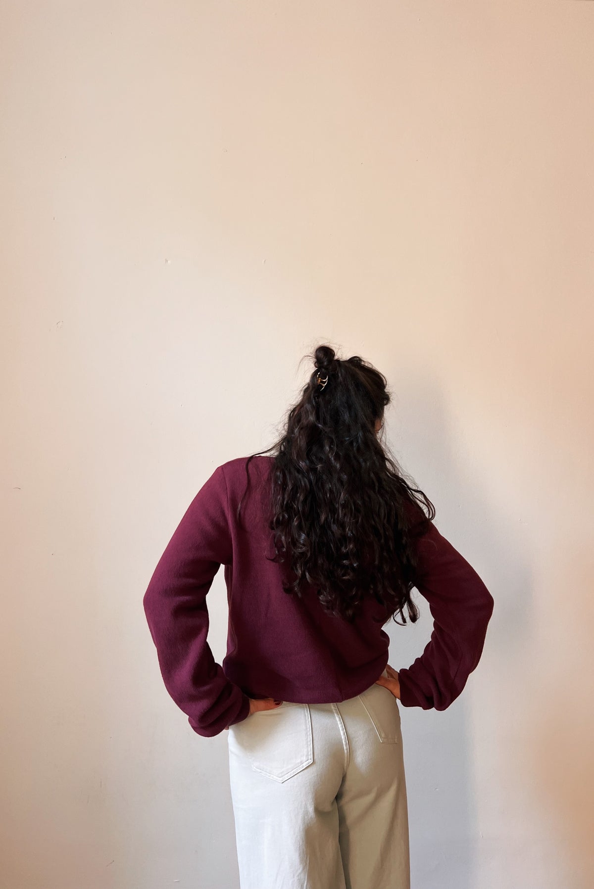 Knitted Sweater Fara - Aubergine