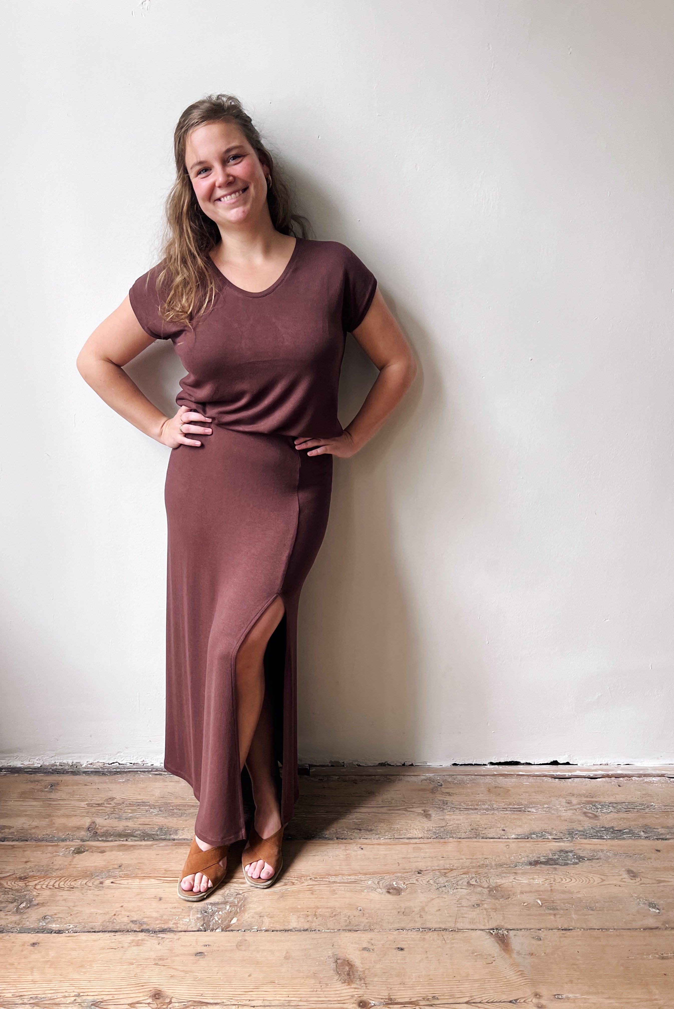 Skirt Lily - Aubergine