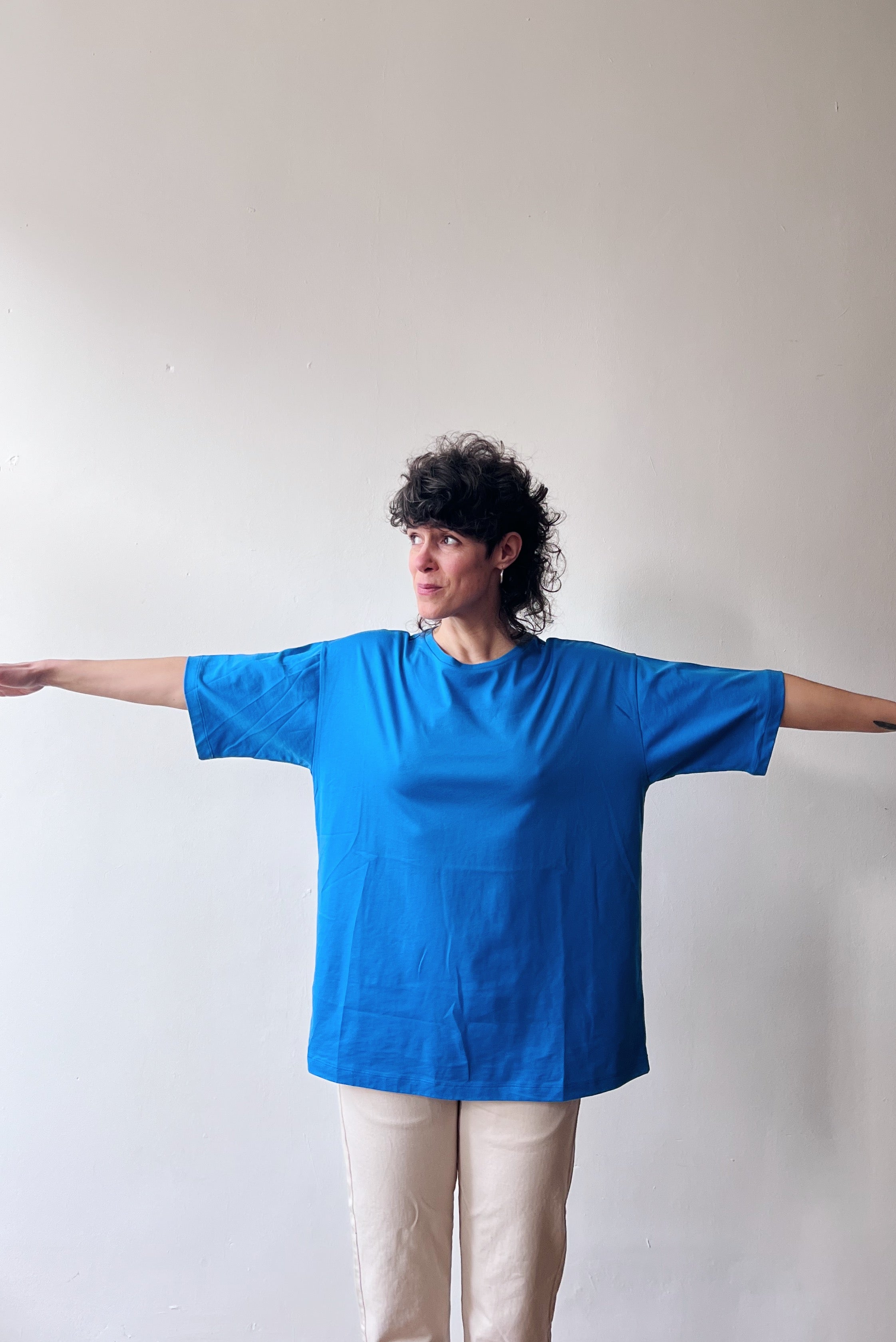 Boyfriend T-Shirt Millie - Bright Blue