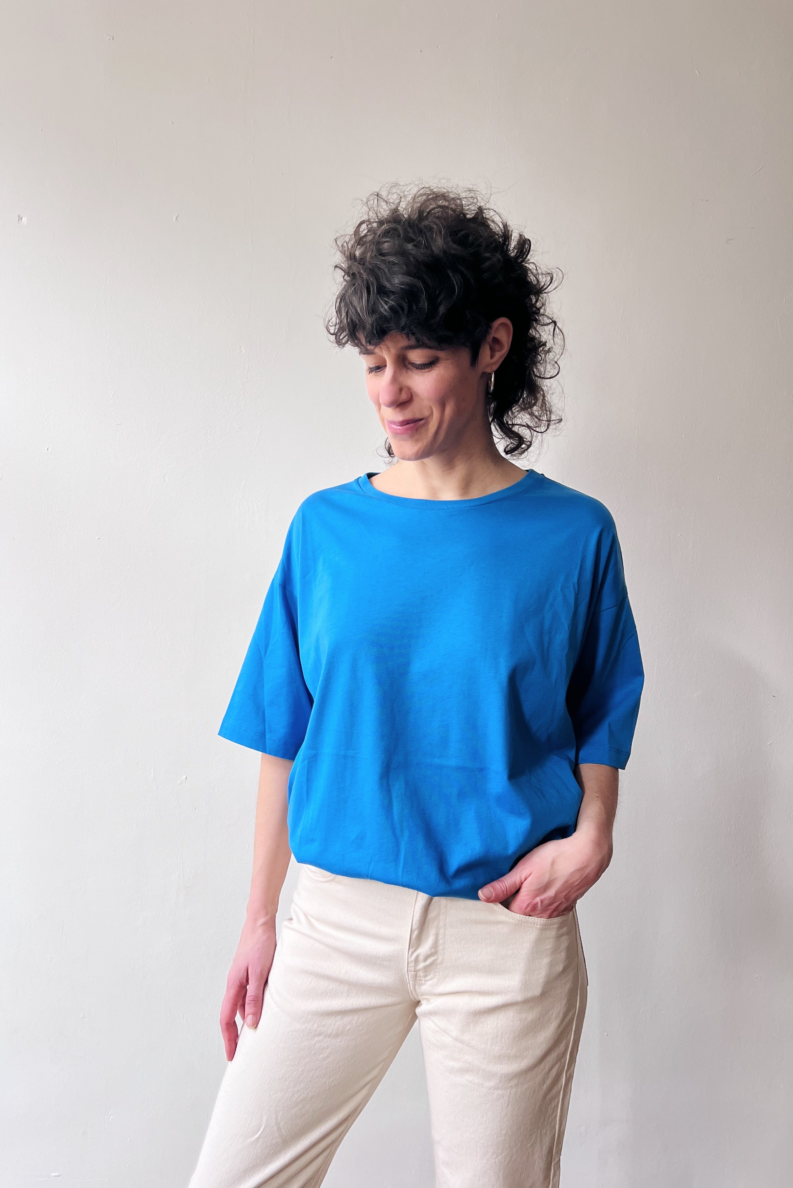 Boyfriend T-Shirt Millie - Bright Blue