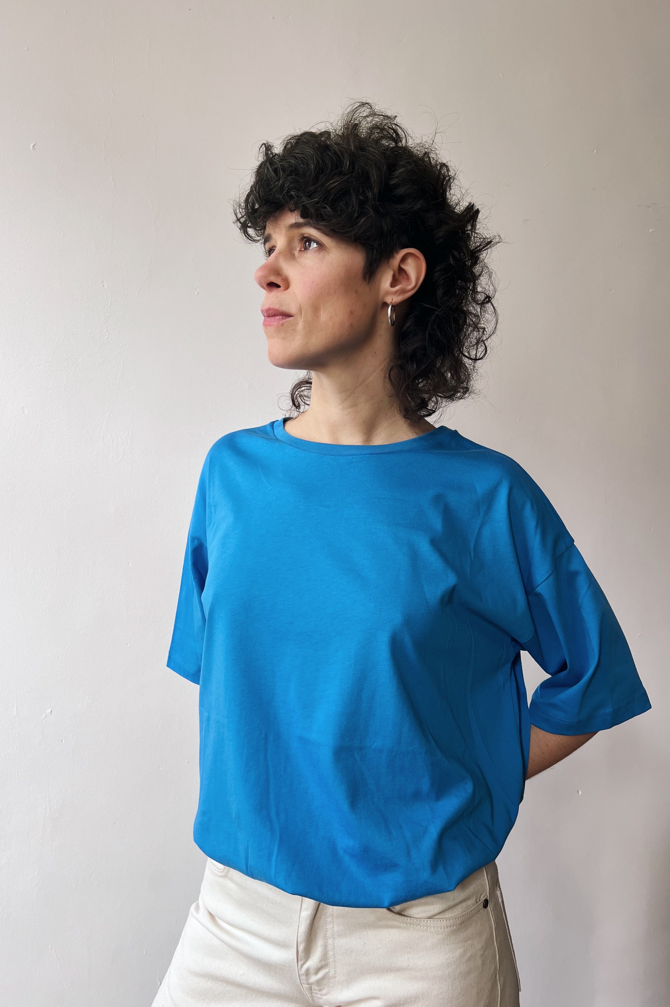 Boyfriend T-Shirt Millie - Bright Blue