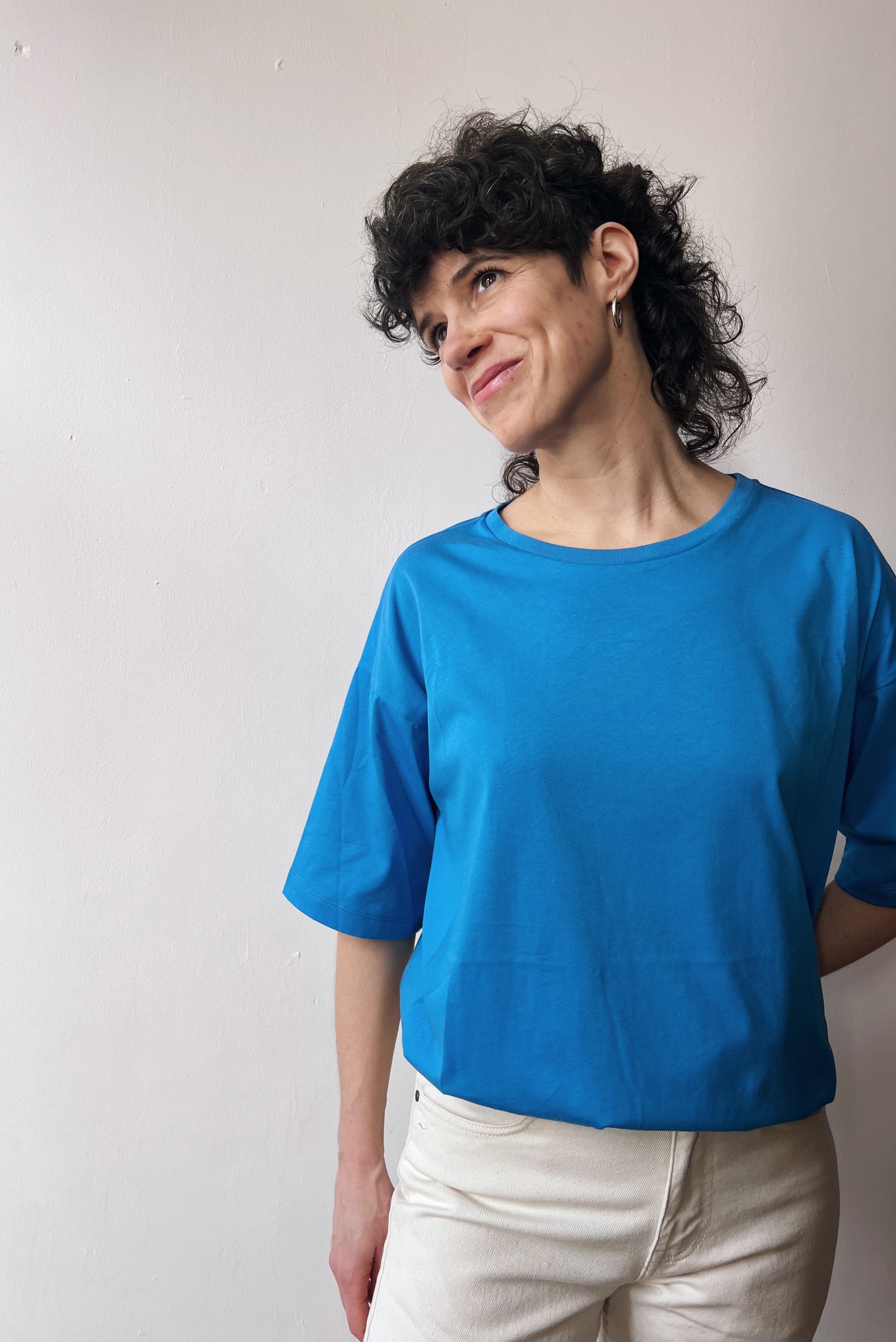 Boyfriend T-Shirt Millie - Bright Blue