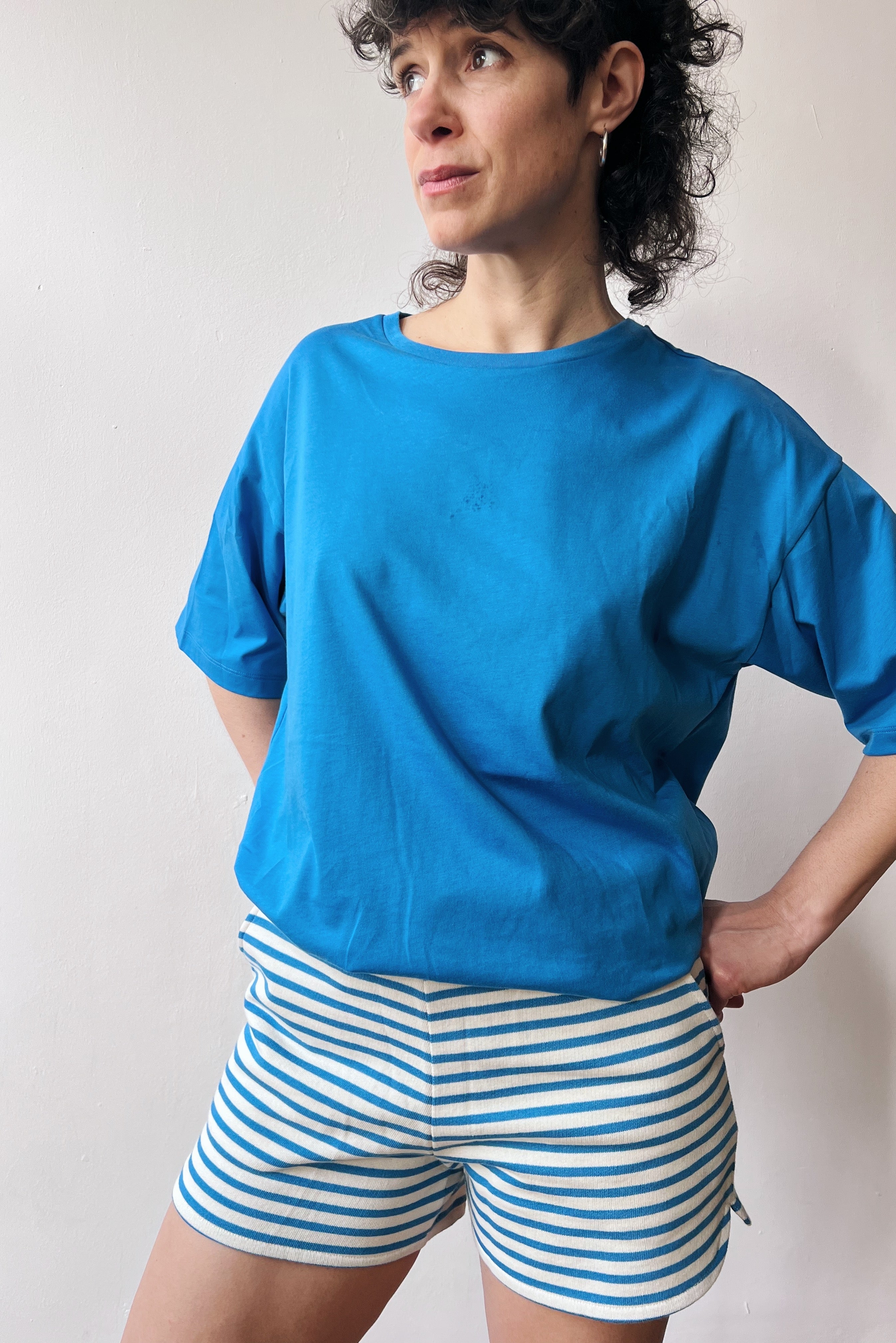 Boyfriend T-Shirt Millie - Bright Blue