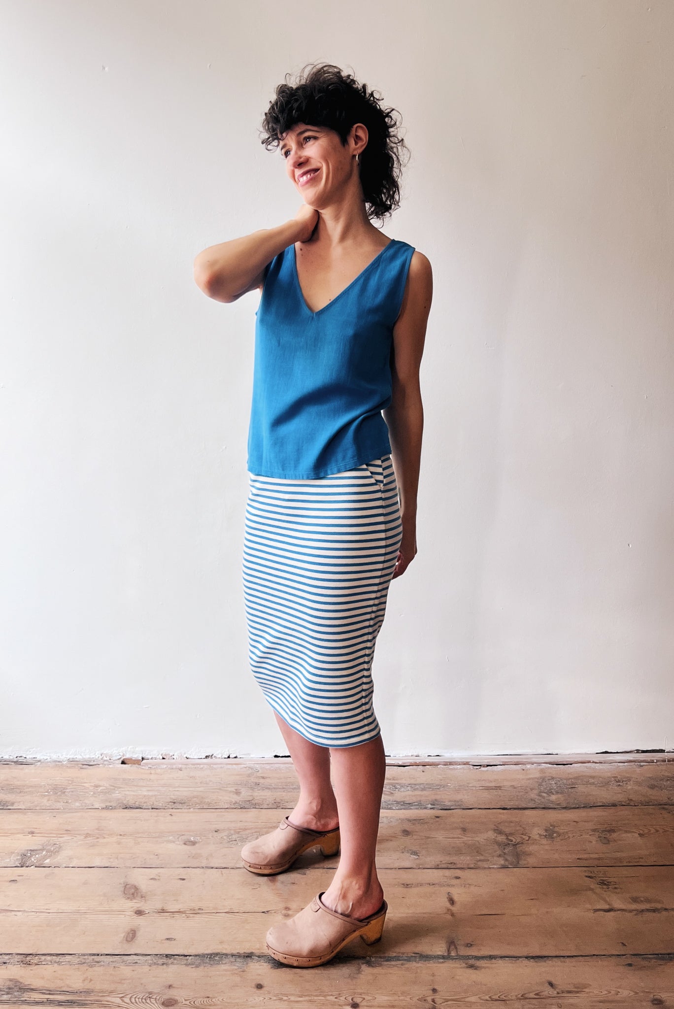 Rok Olivia - Bright Blue Stripes