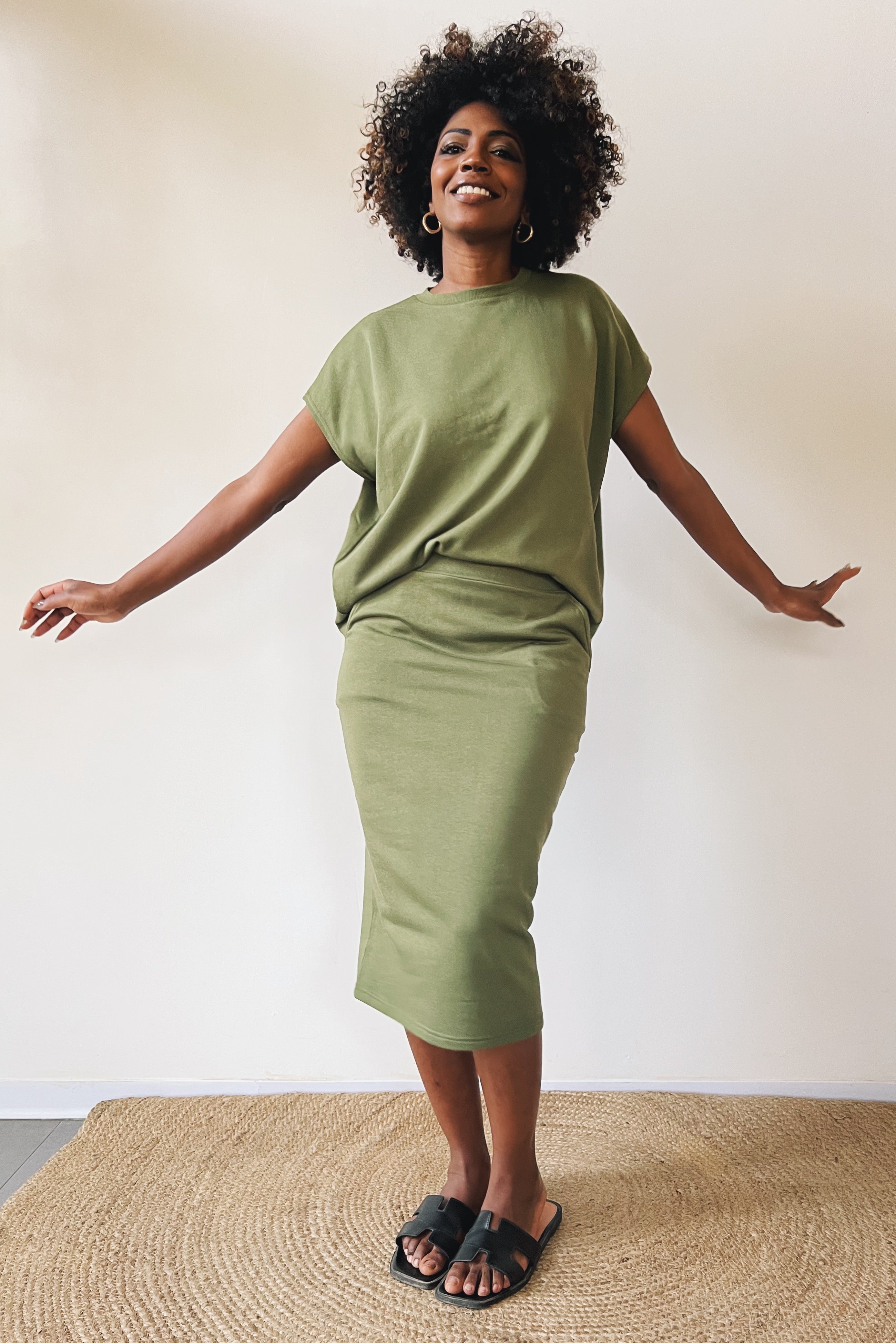 Skirt Olivia - Olive