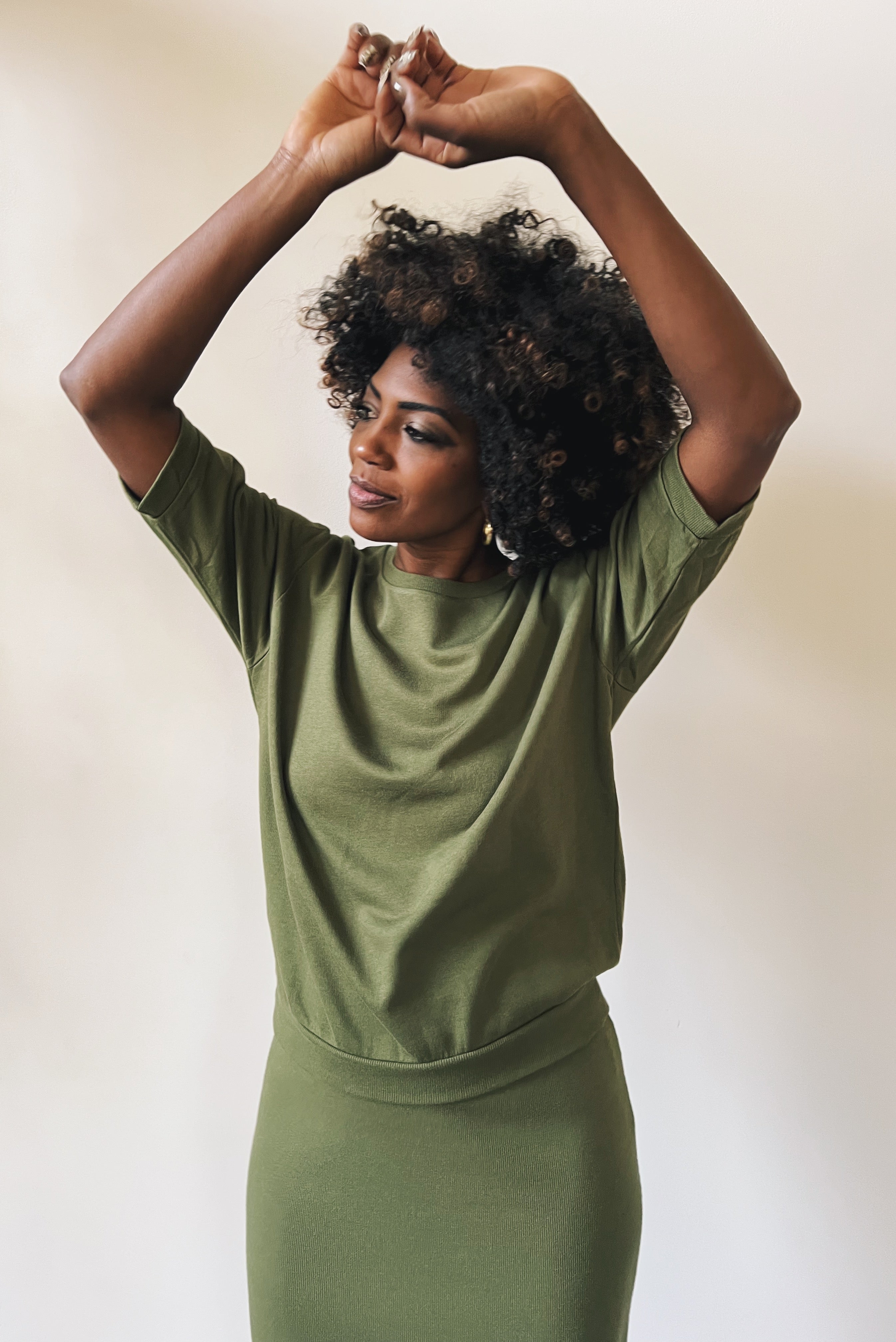 Midsleeve Sweater Coco - Olive