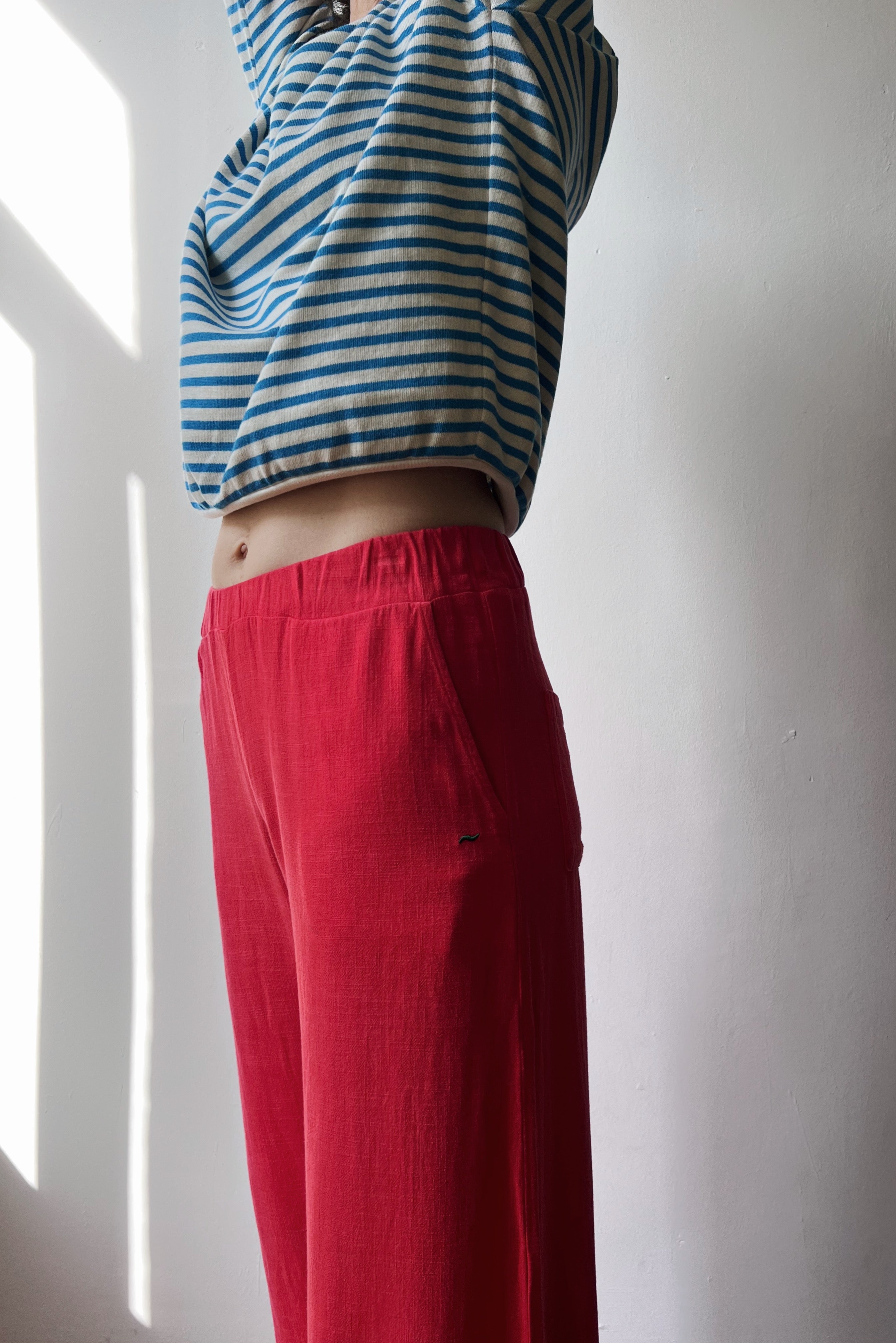 Wide 7/8 Pants Mira - Coral