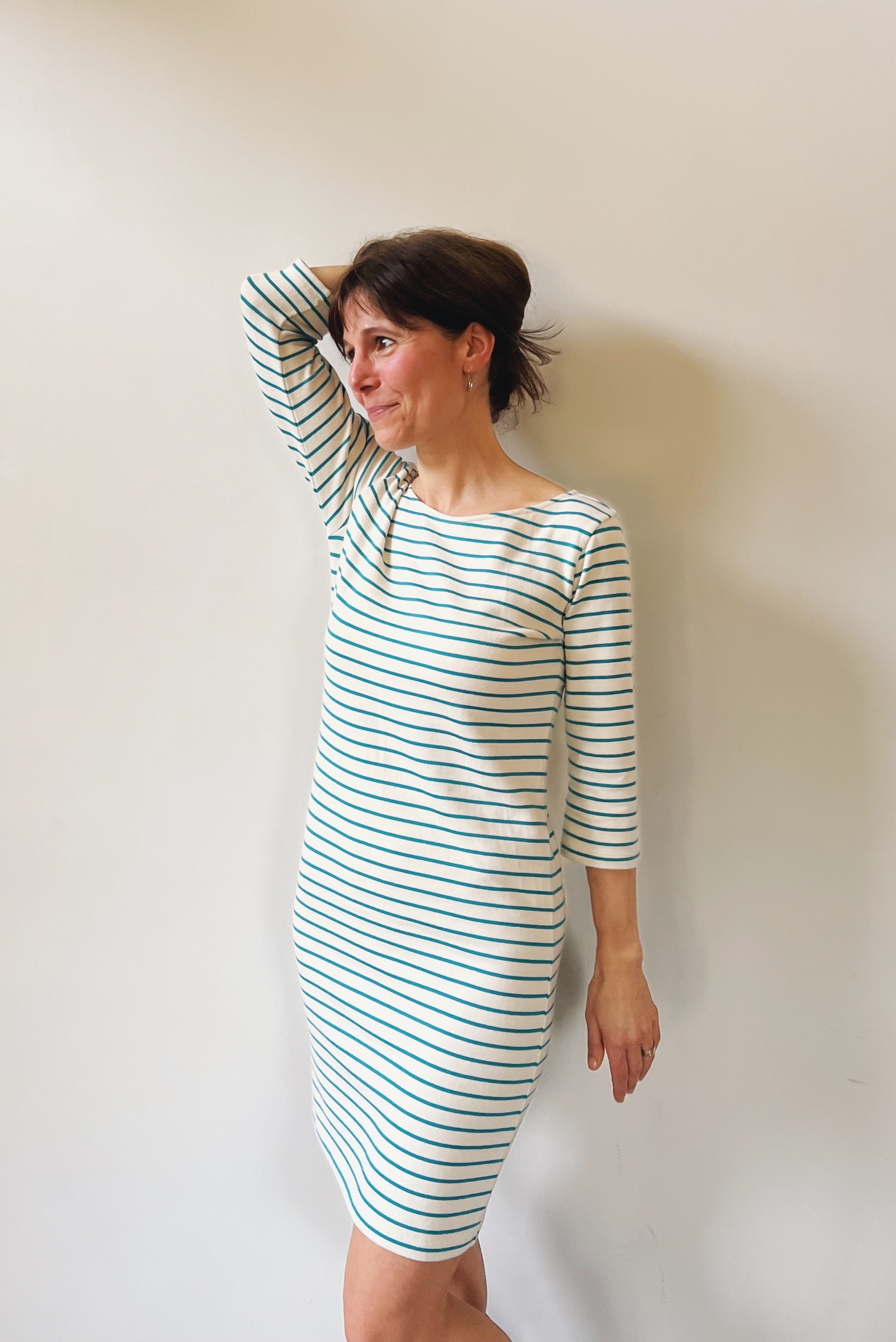 Dress Liv - Turquoise Stripes