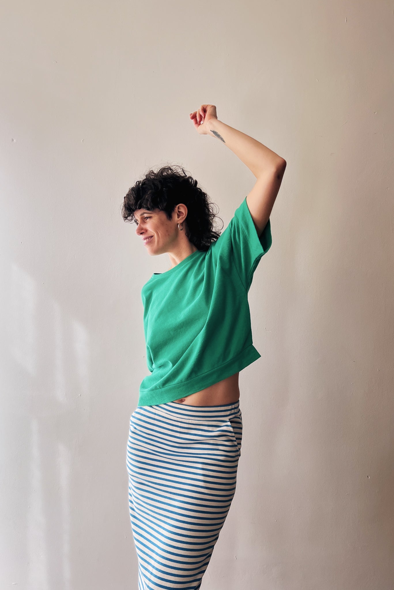 Rok Olivia - Bright Blue Stripes
