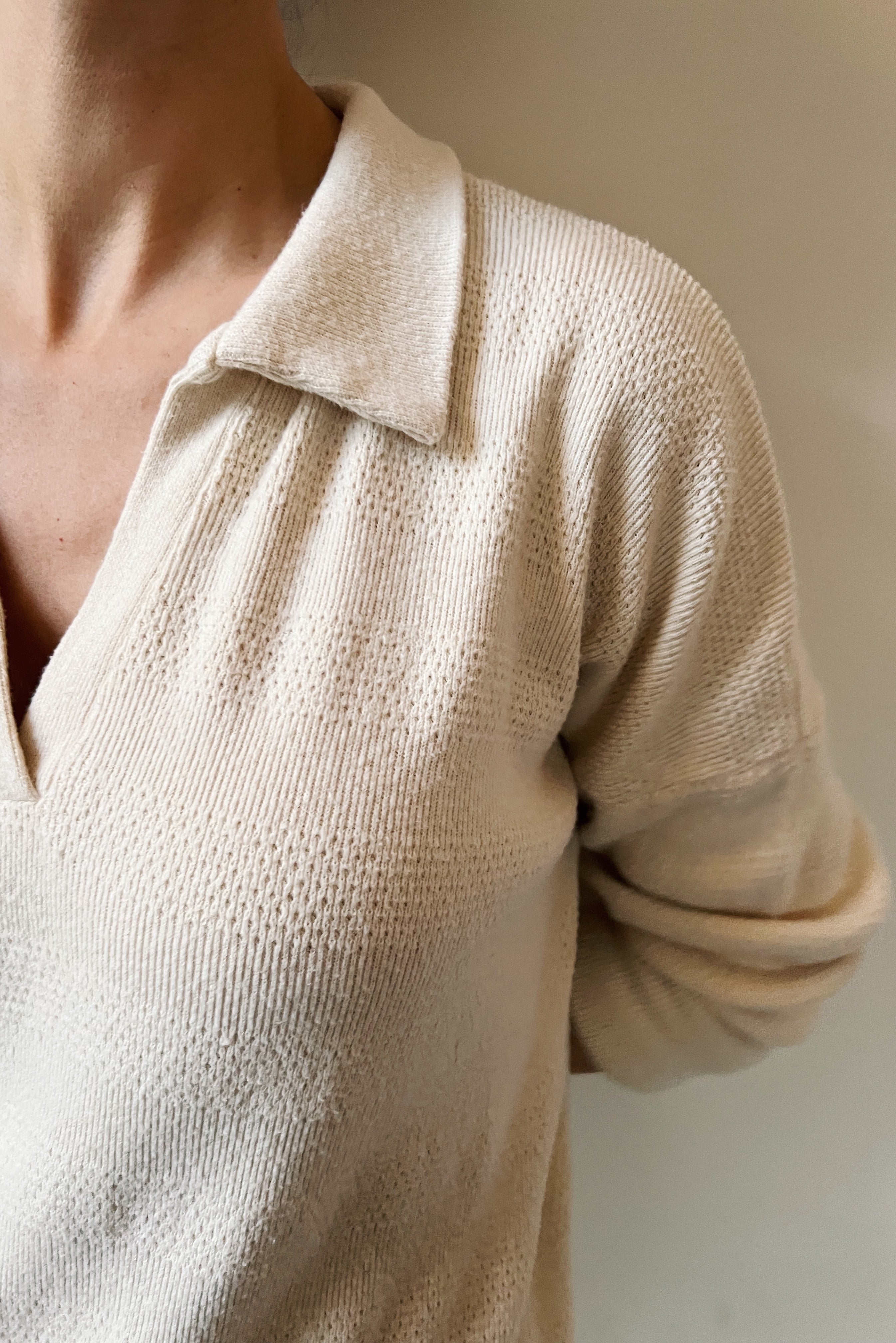 Knitted Longdress Ute - Jacquard Oat