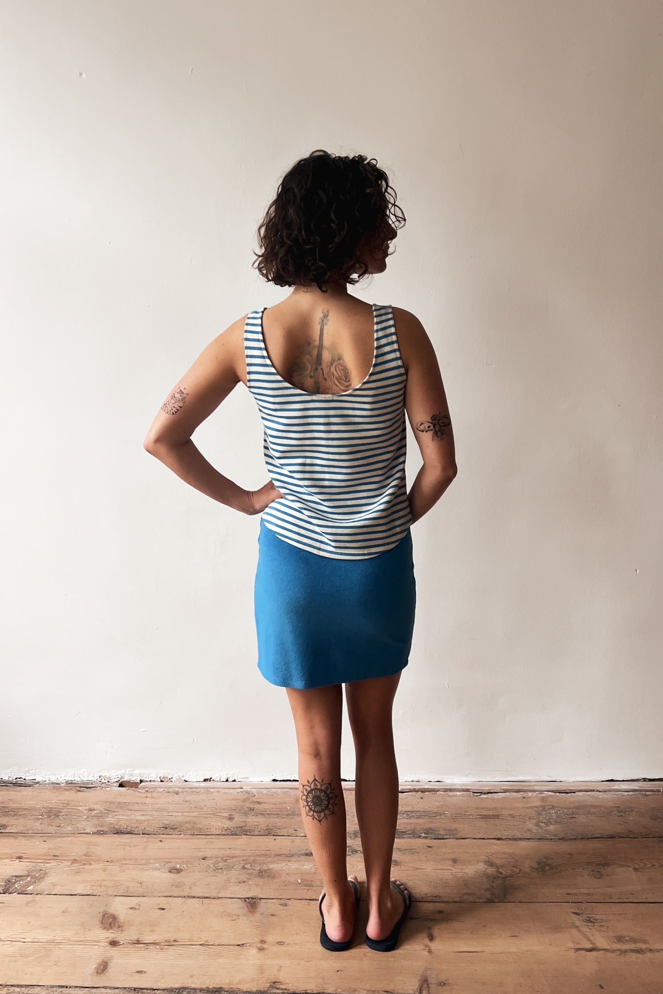 Skirt Elsa - Bright Blue Terry