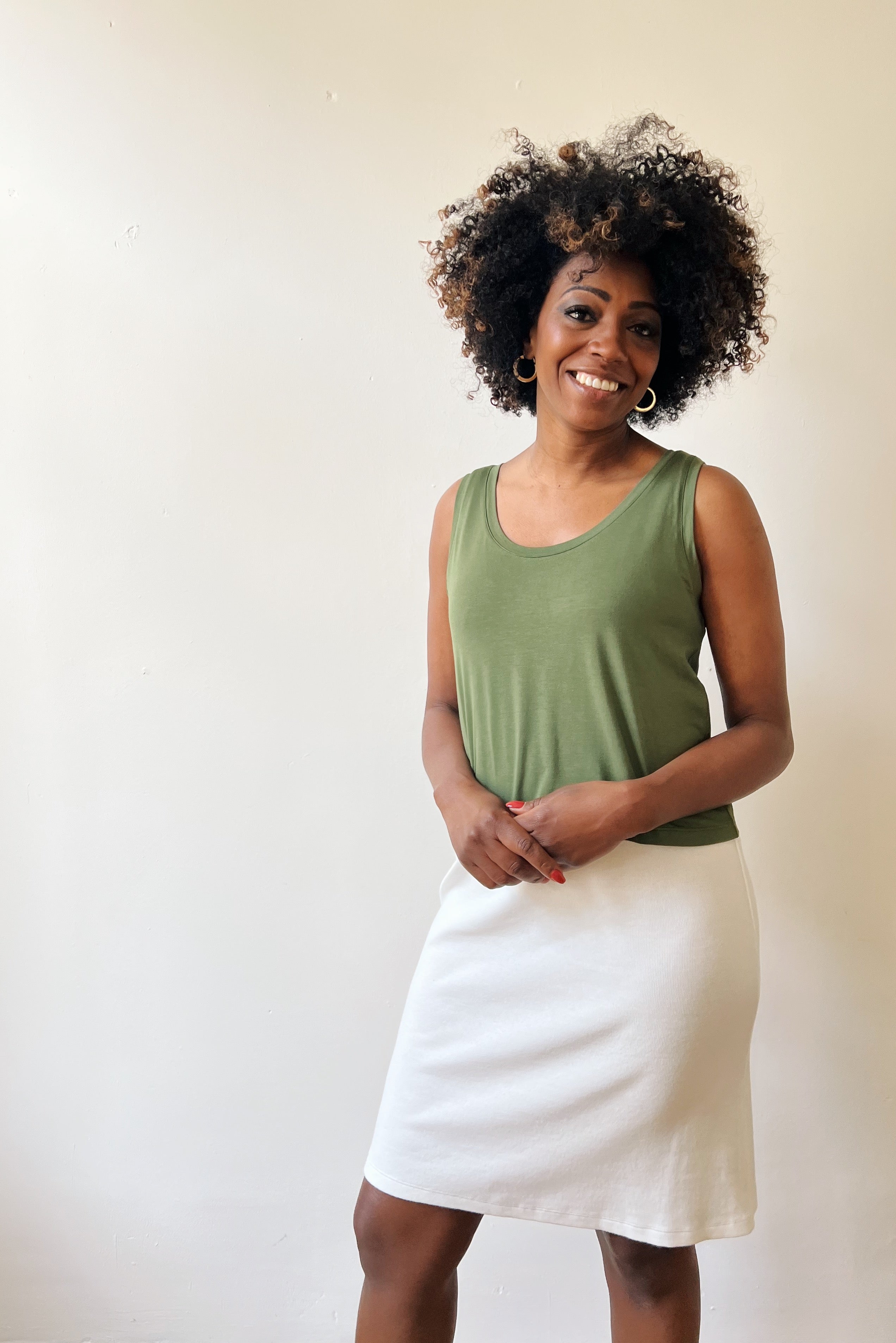 Dress Ada - Rib Offwhite