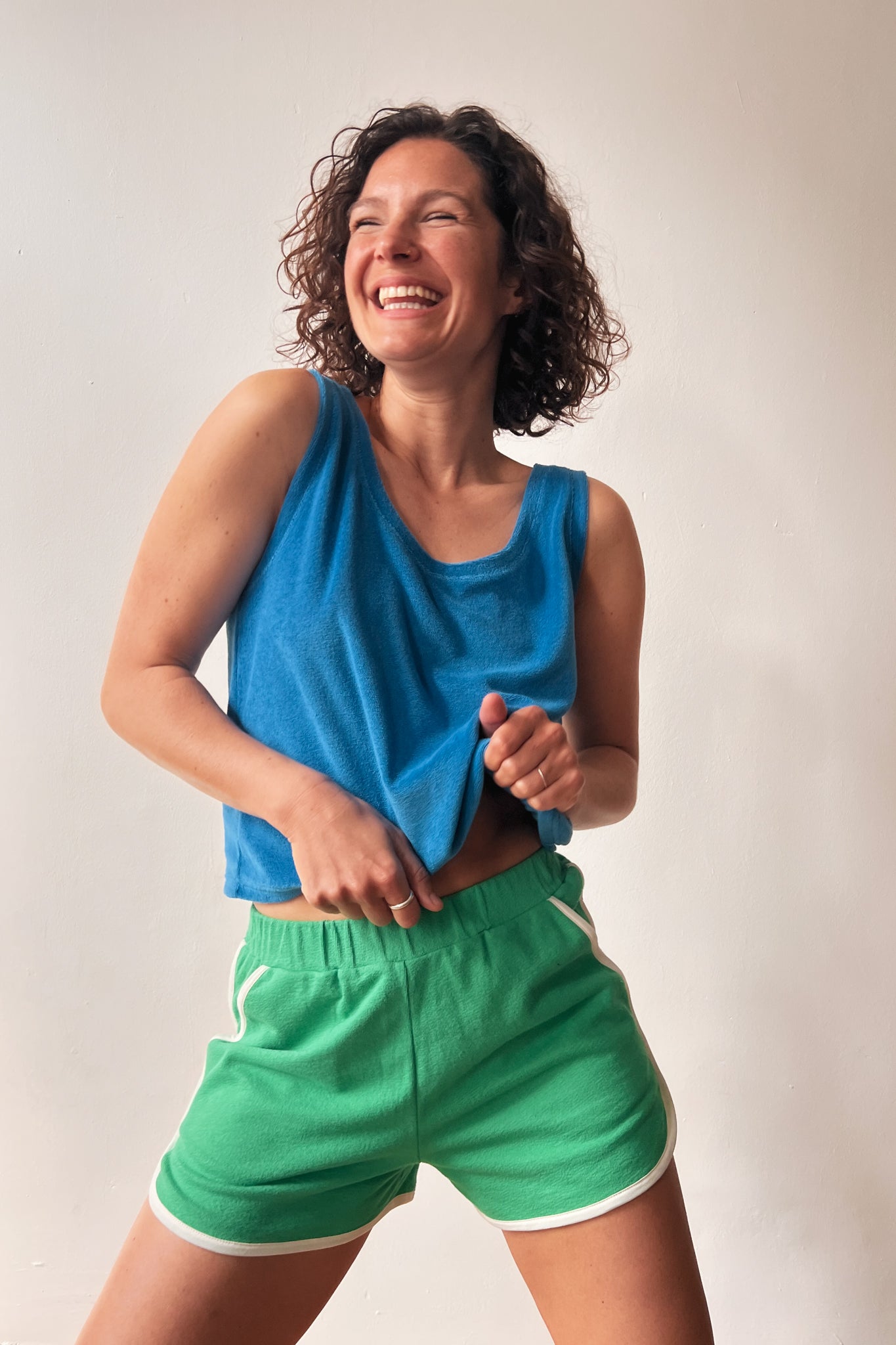 Top Marcela - Bright Blue Terry