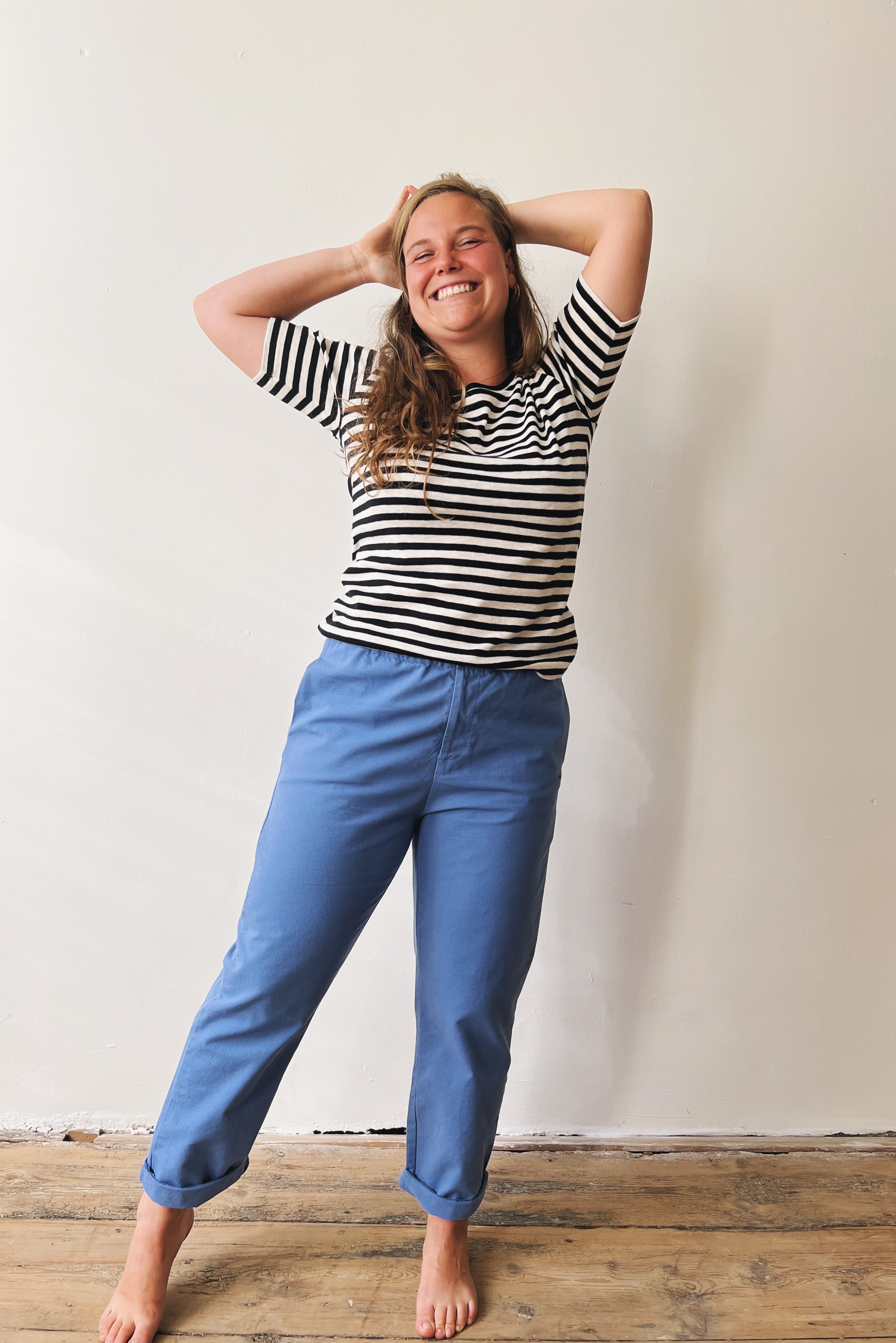 Pants Eleni - Soft Cobalt